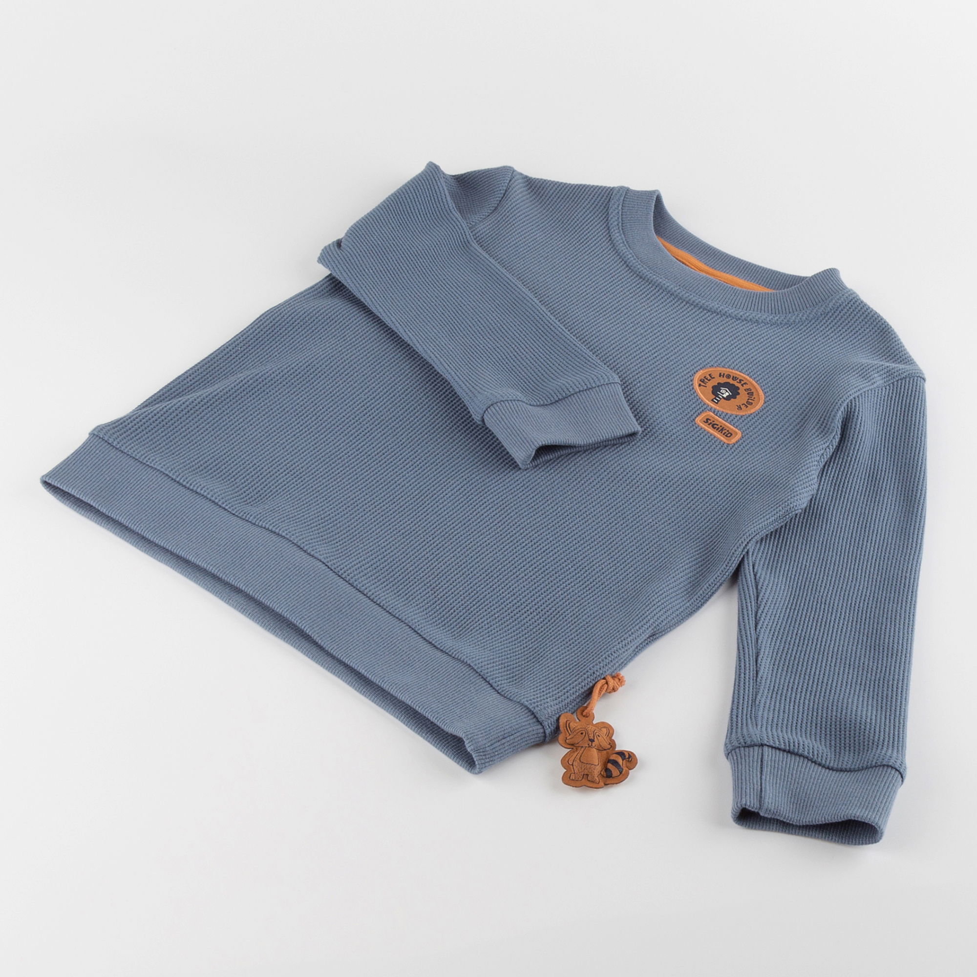 Children's waffle piqué long-sleeve Tee