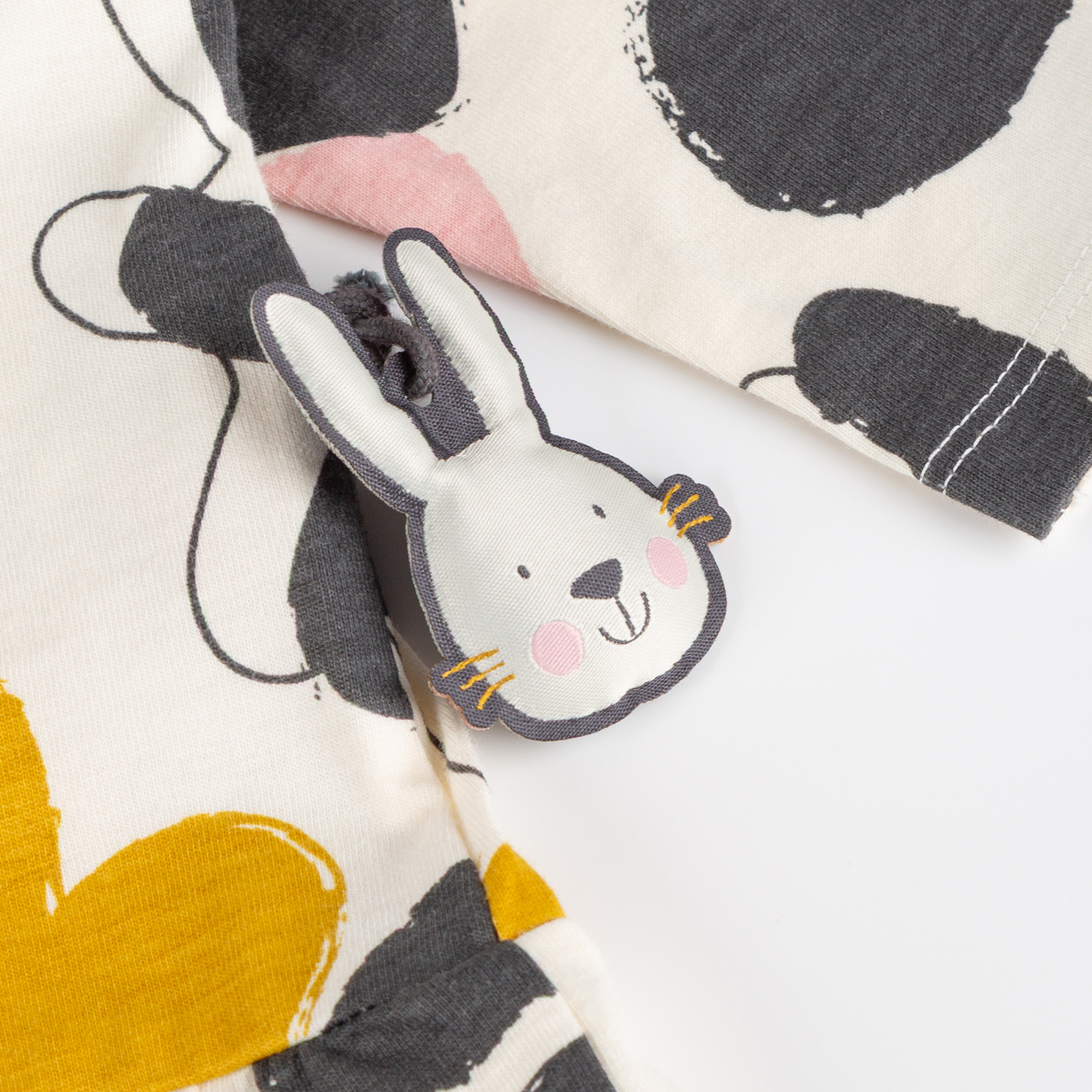 Baby Kleid Schneehase, bunter Print
