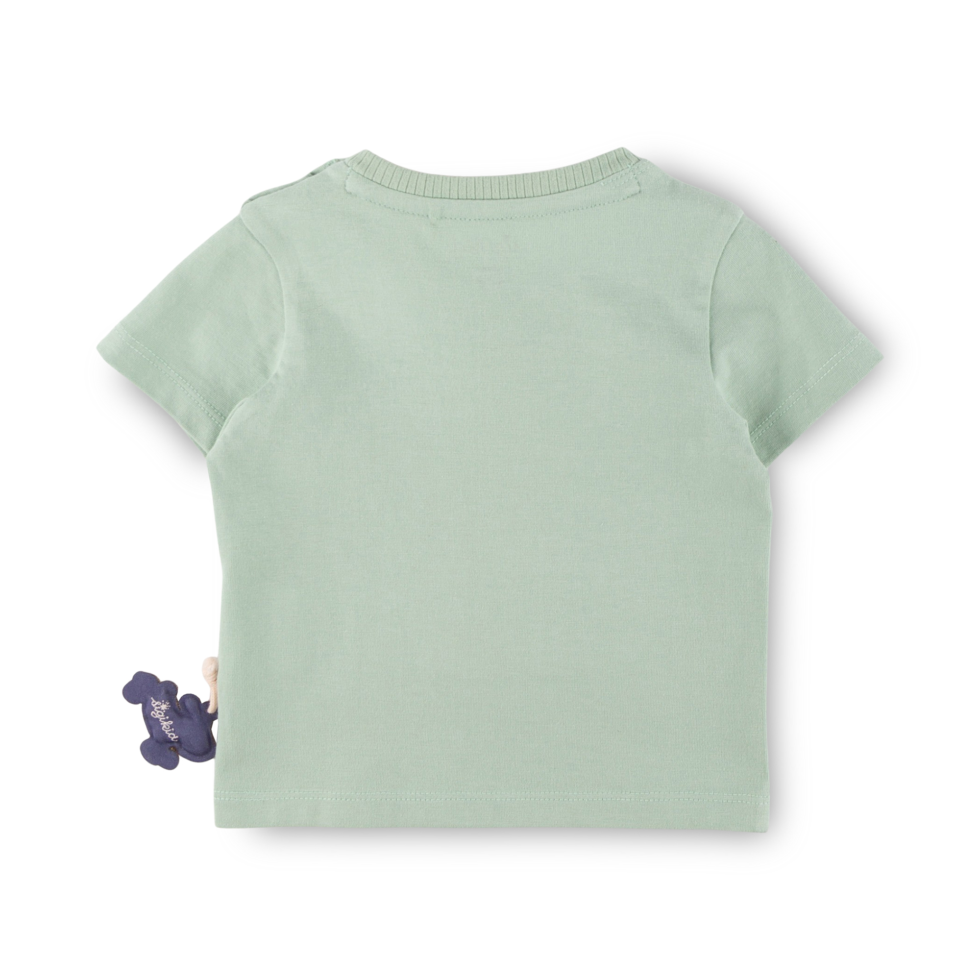 Grünes Baby T-Shirt, Hündchen Funny Dog Grünes Baby T-Shirt, Hündchen Funny Dog