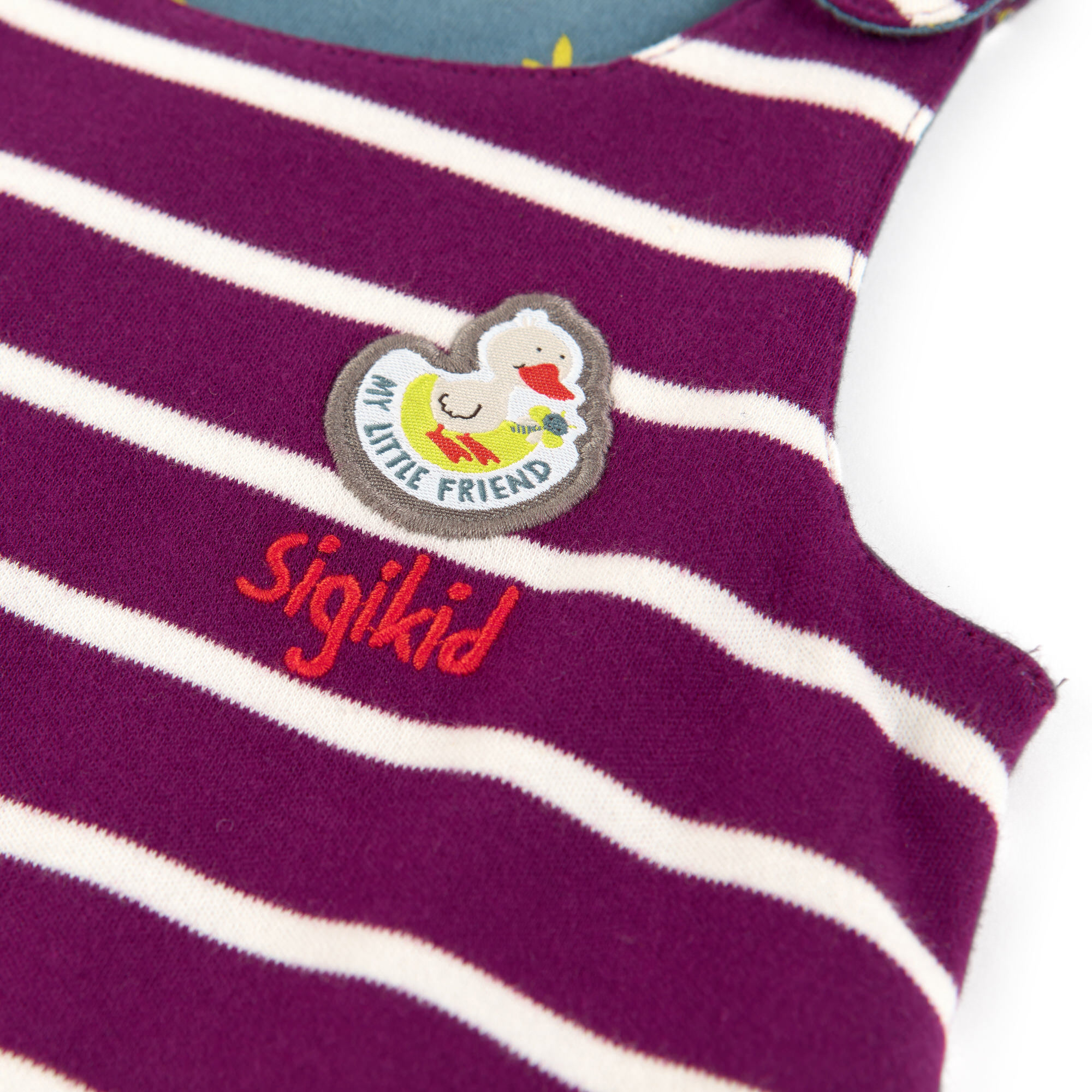 Wendbares Baby Trägerkleid gestreift oder mit Blümchen Print