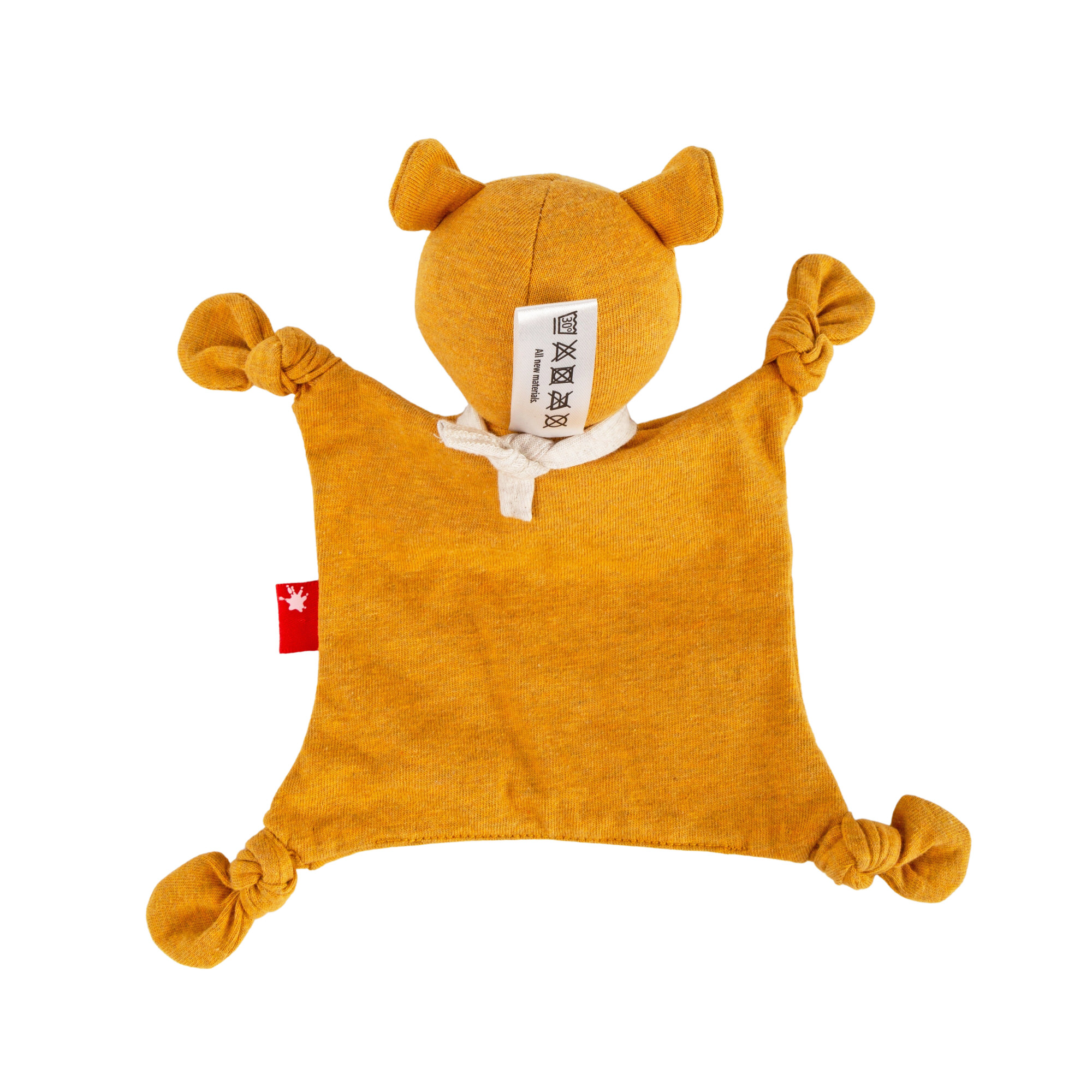 Baby comforter bear, yellow, small