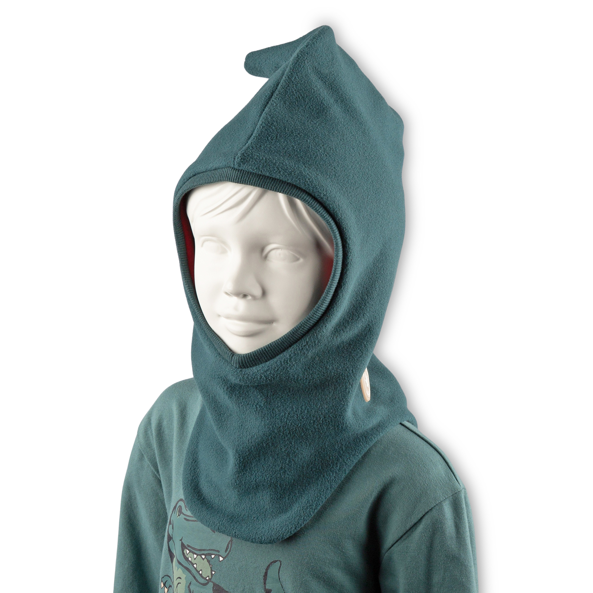 Children's lined balaclava fleece hat, Dino World