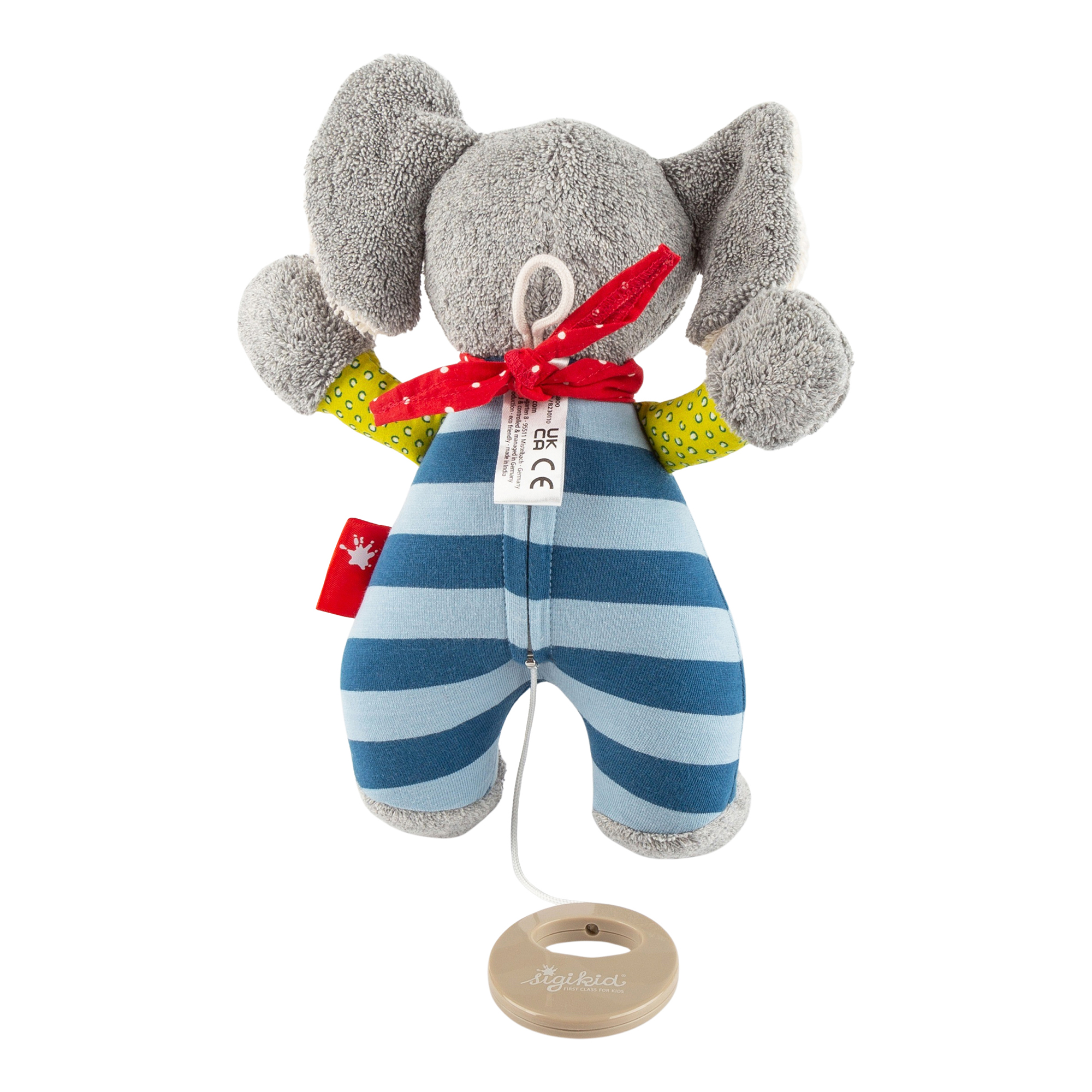 Cuddly musical elephant "Lolo Lombardo"