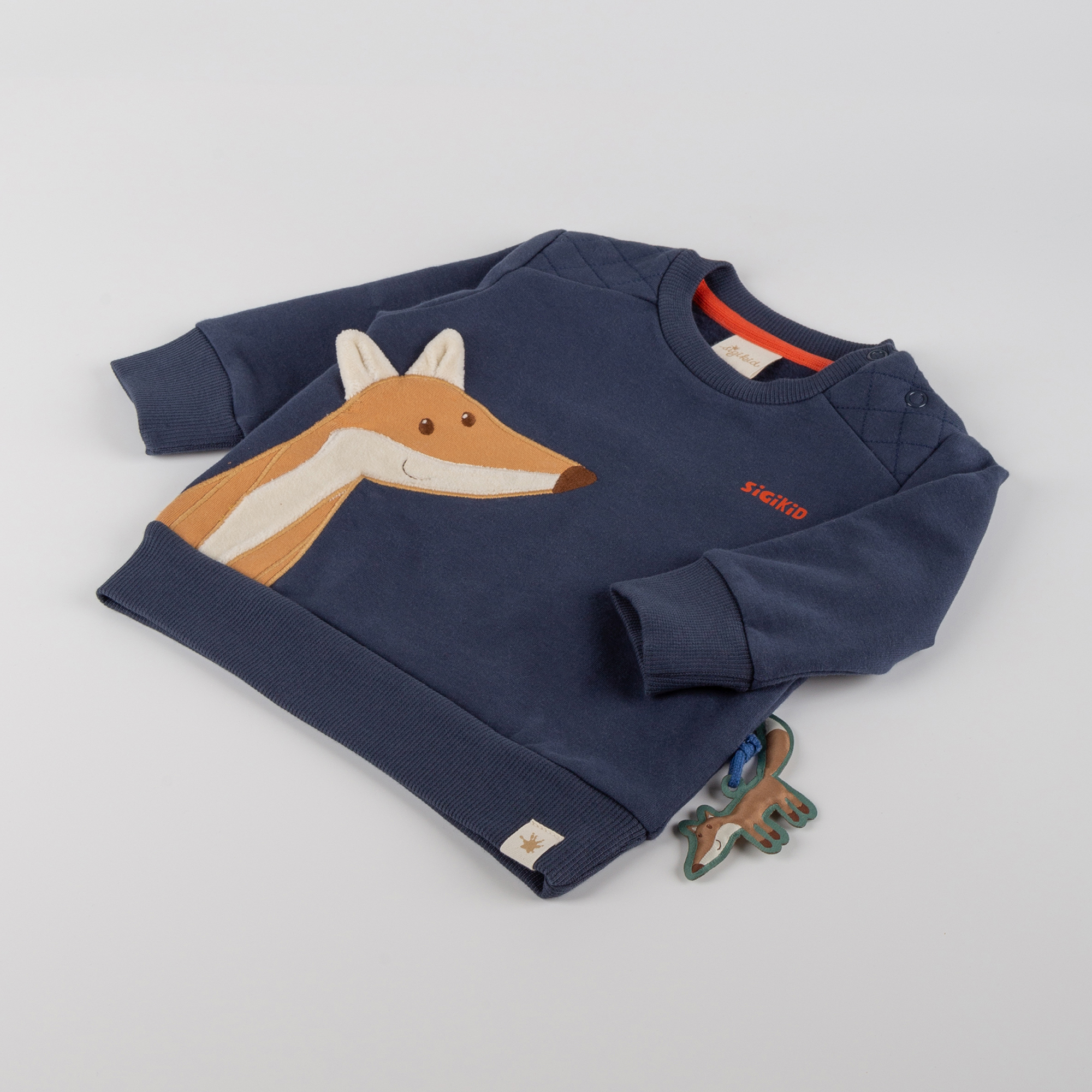 Baby sweatshirt Wild Fox, dark blue