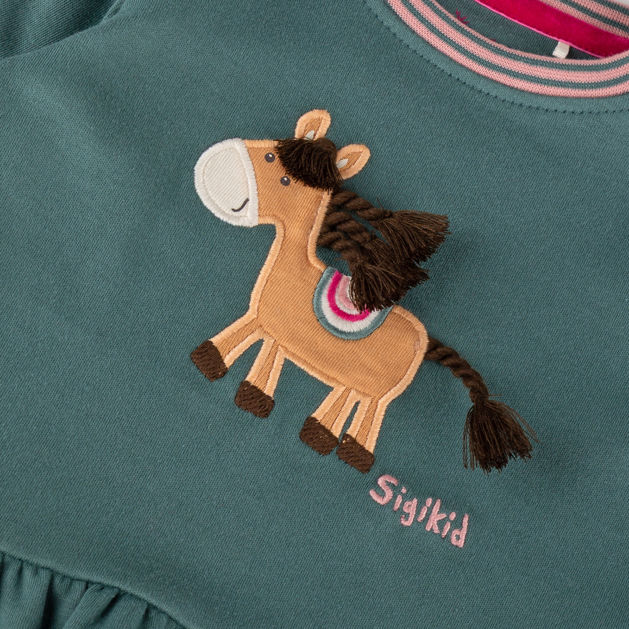 Baby Kleid Pony Love, grün