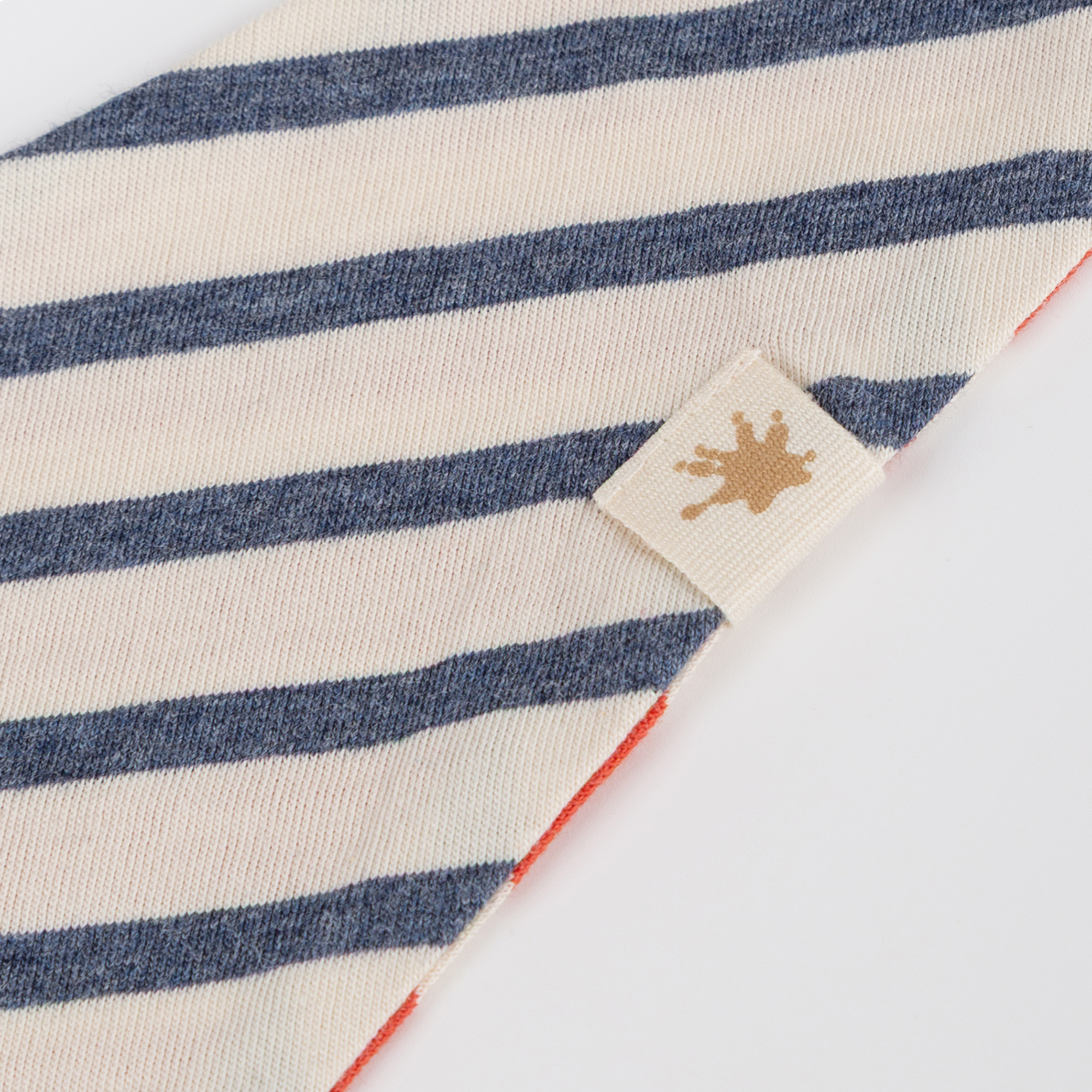 Baby Ringel Wendehalstuch, rot und blau