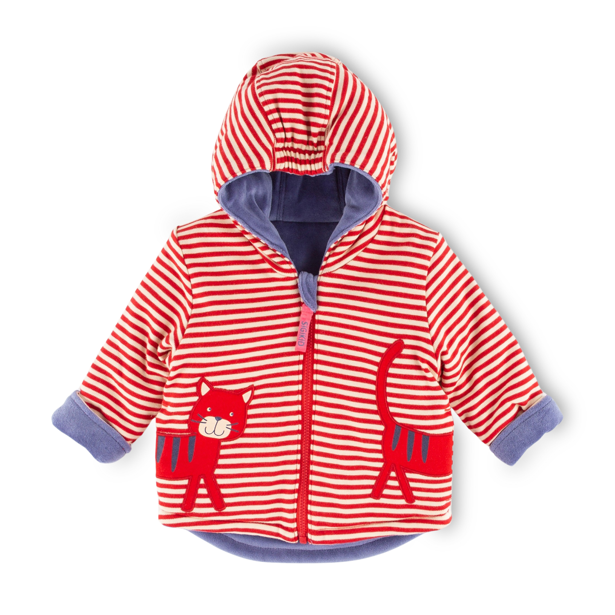 Reversible baby jacket Wild Cat