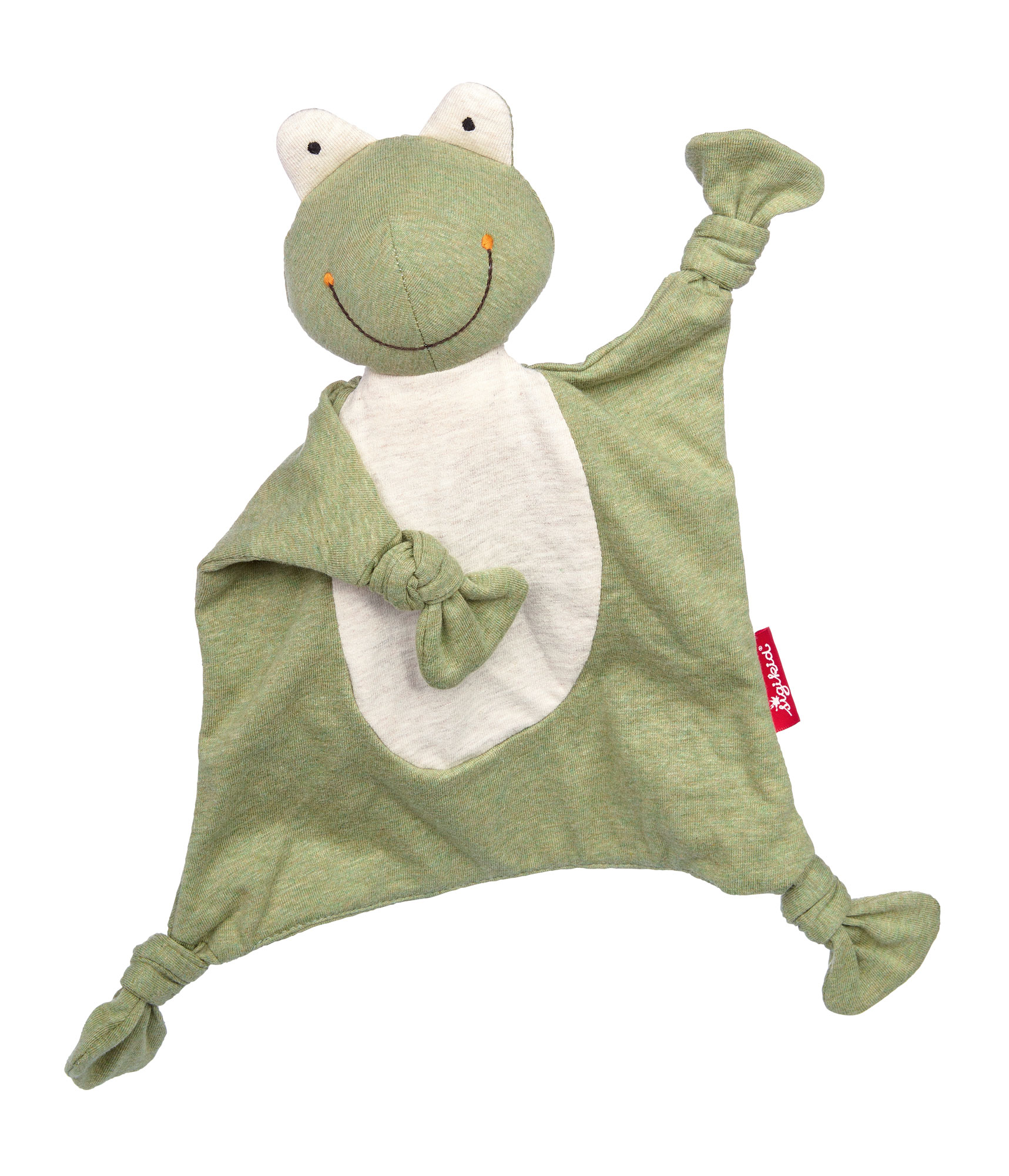 Baby comforter frog, green marl