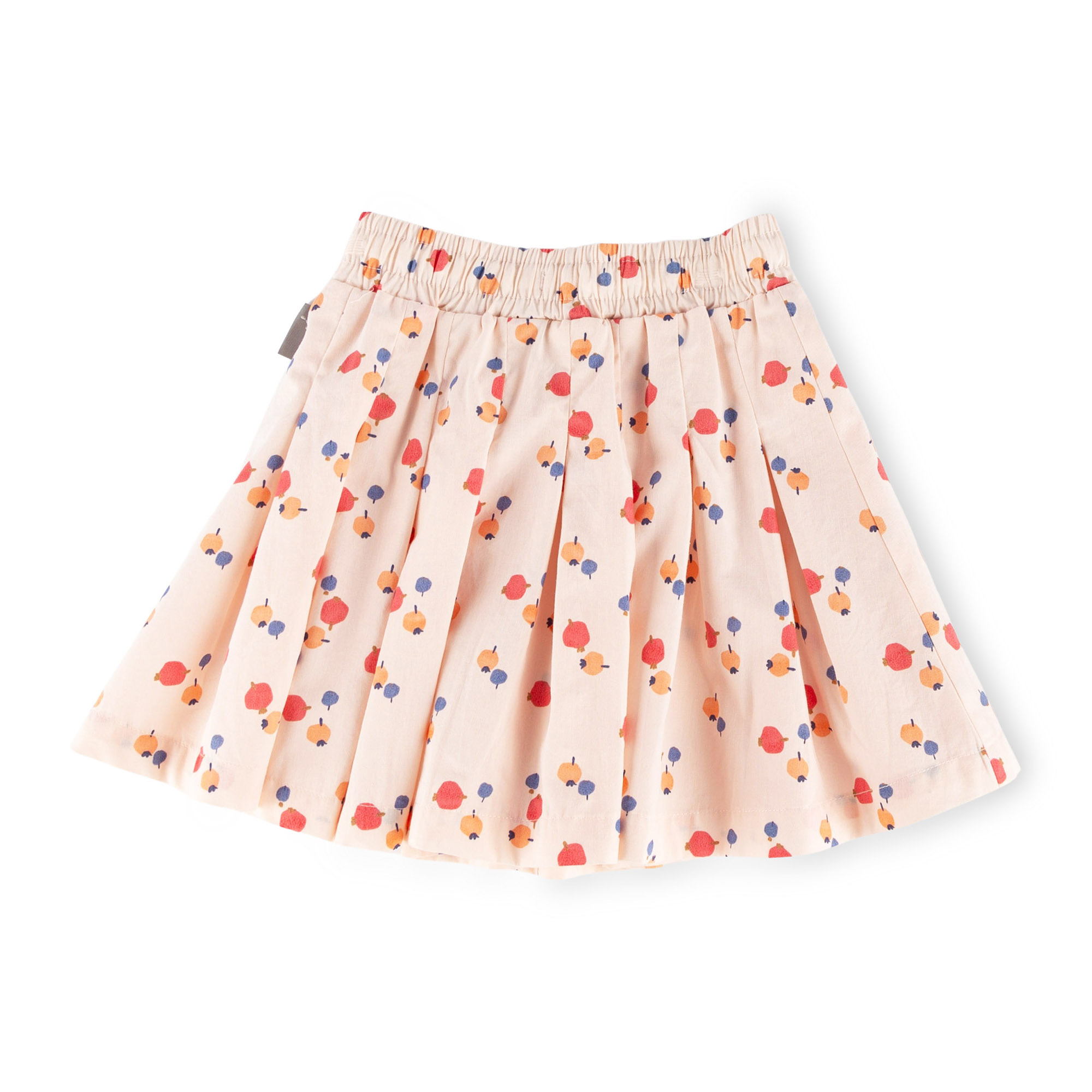 Children's pleated batiste skirt, berry print
