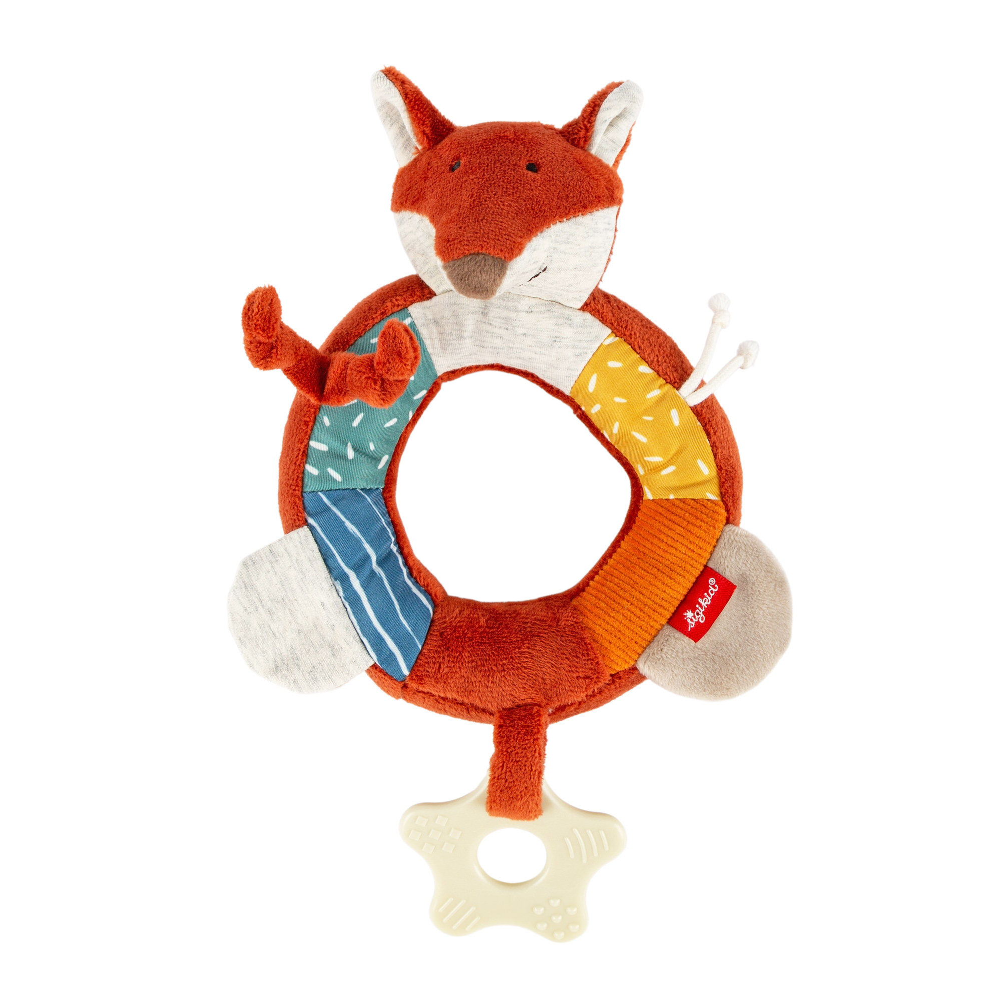 Baby soft rattle grasp toy ring fox, teether Baby soft rattle grasp toy ring fox, teether