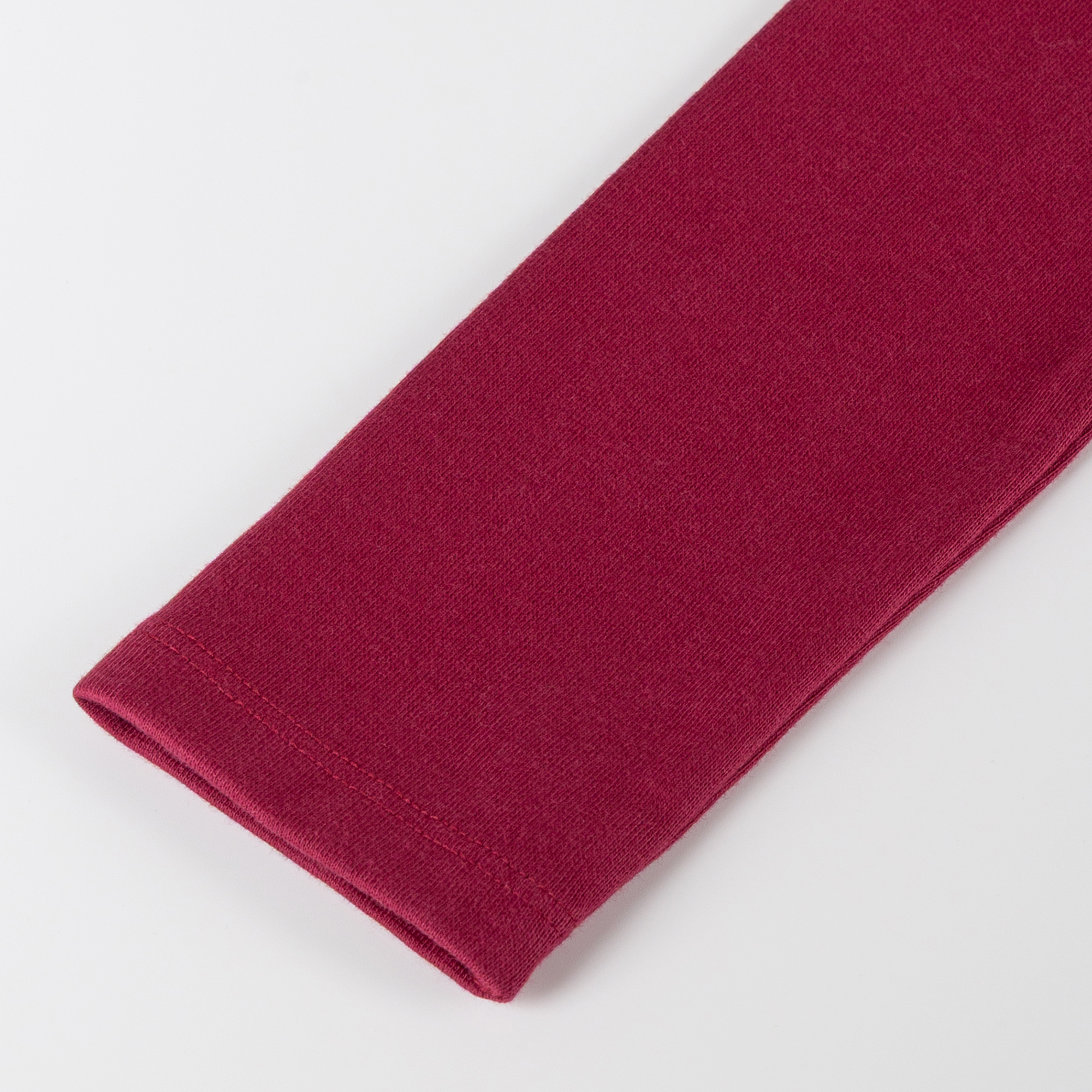 Children's rib knit leggings, dark red
