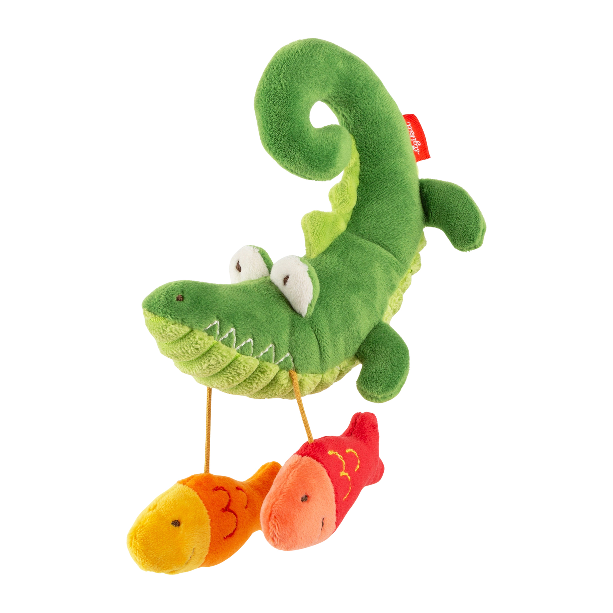 Baby hanging activity soft toy crocodile, PlayQ Baby hanging activity soft toy crocodile, PlayQ