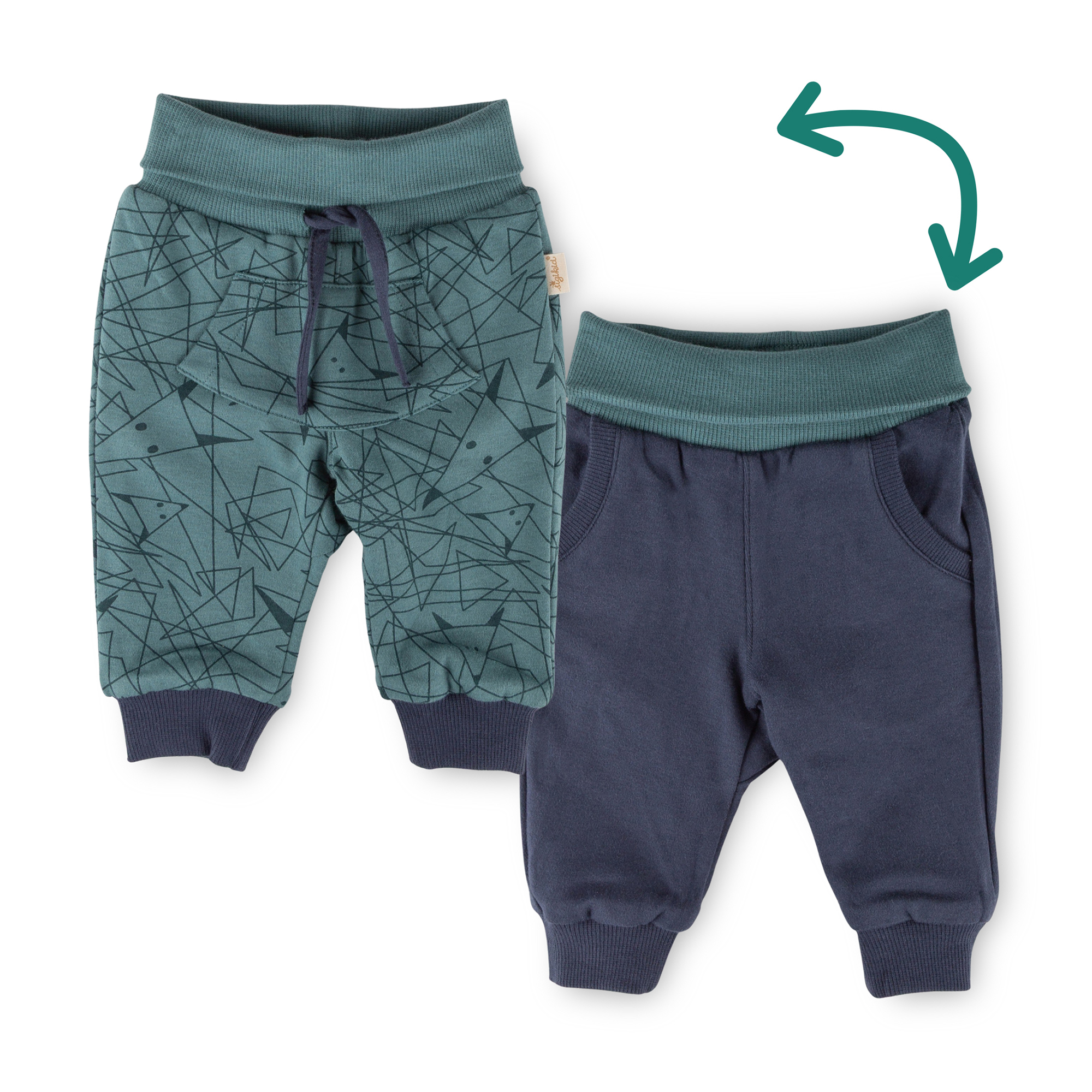 Reversible baby pants trousers Wild Fox