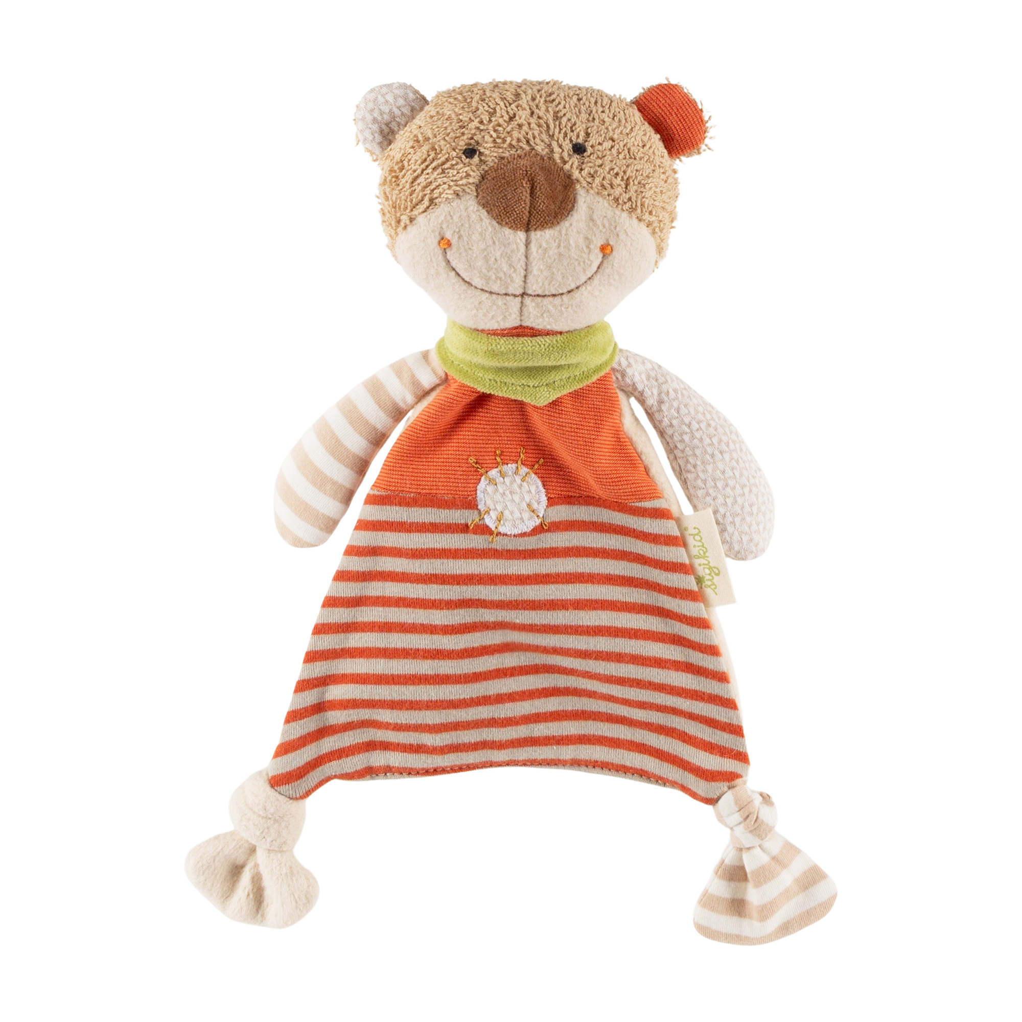 Bio Baby Schnuffeltuch Bär, Green