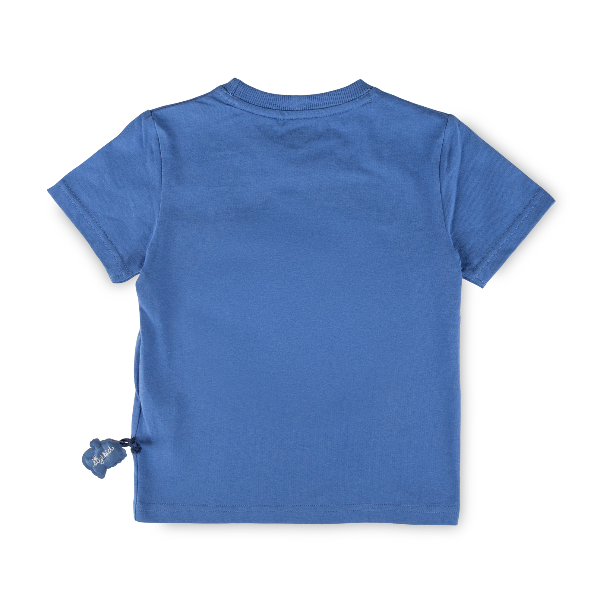 Azure blue children's T-shirt Tiger & Lion