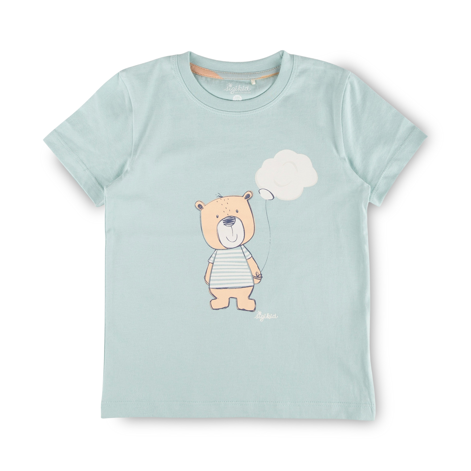 Children's shorty pyjamas bear, light blue/beige Children's shorty pyjamas bear, light blue/beige