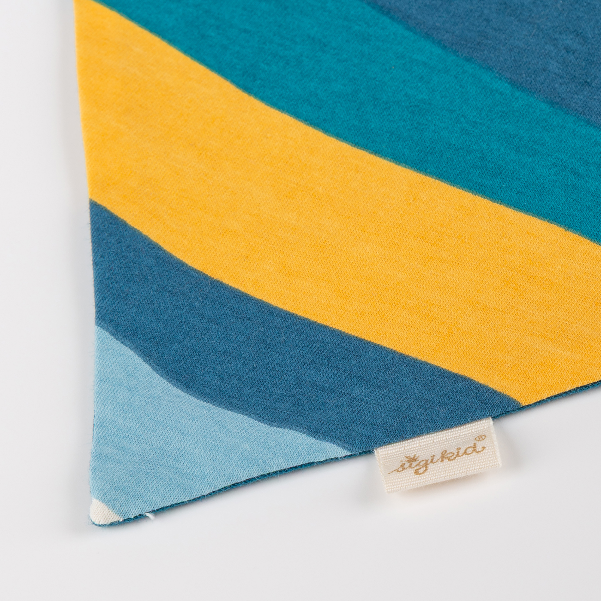 Baby Wendehalstuch Fahrzeuge, blaugrün/gestreift