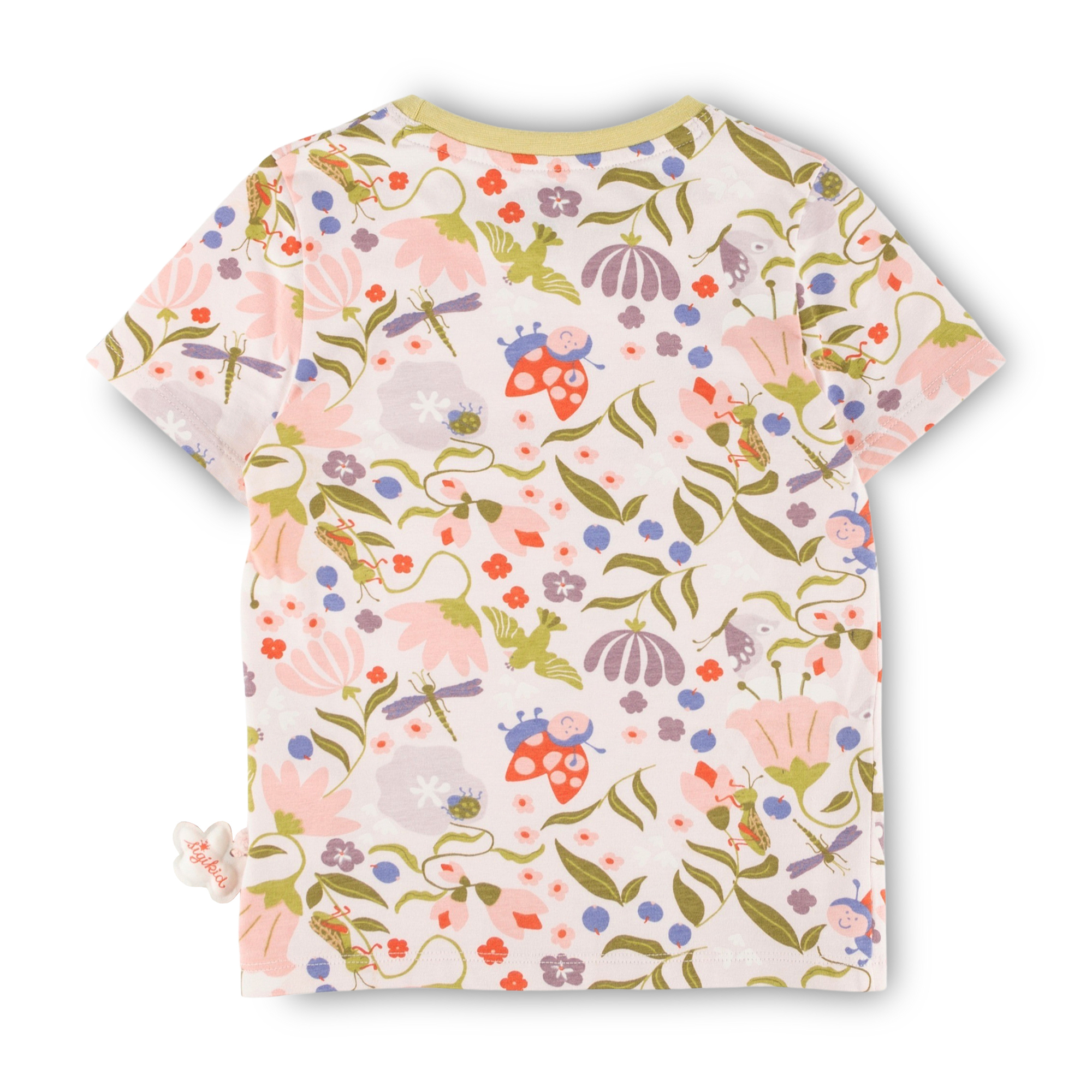 Kinder T-Shirt Blumenprint mit Marienkäfer