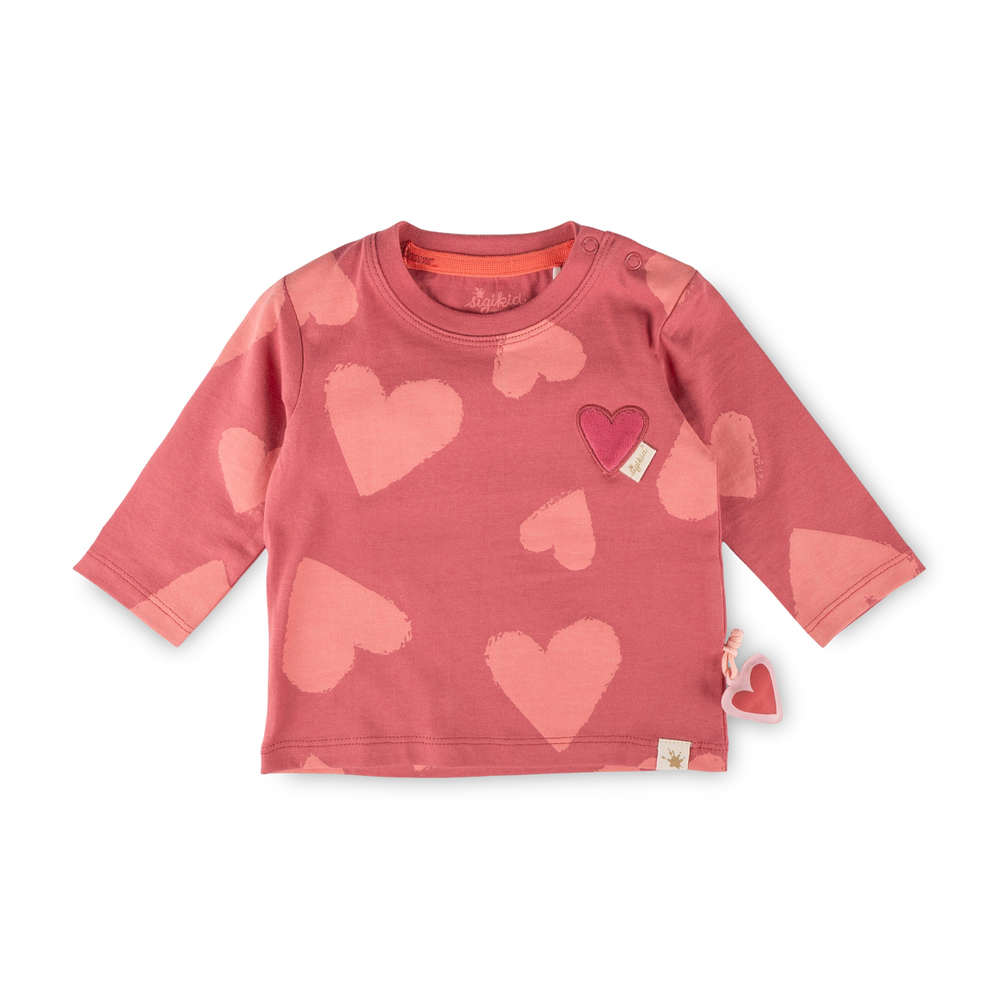 Baby long sleeve Tee hearts, Spring Birds