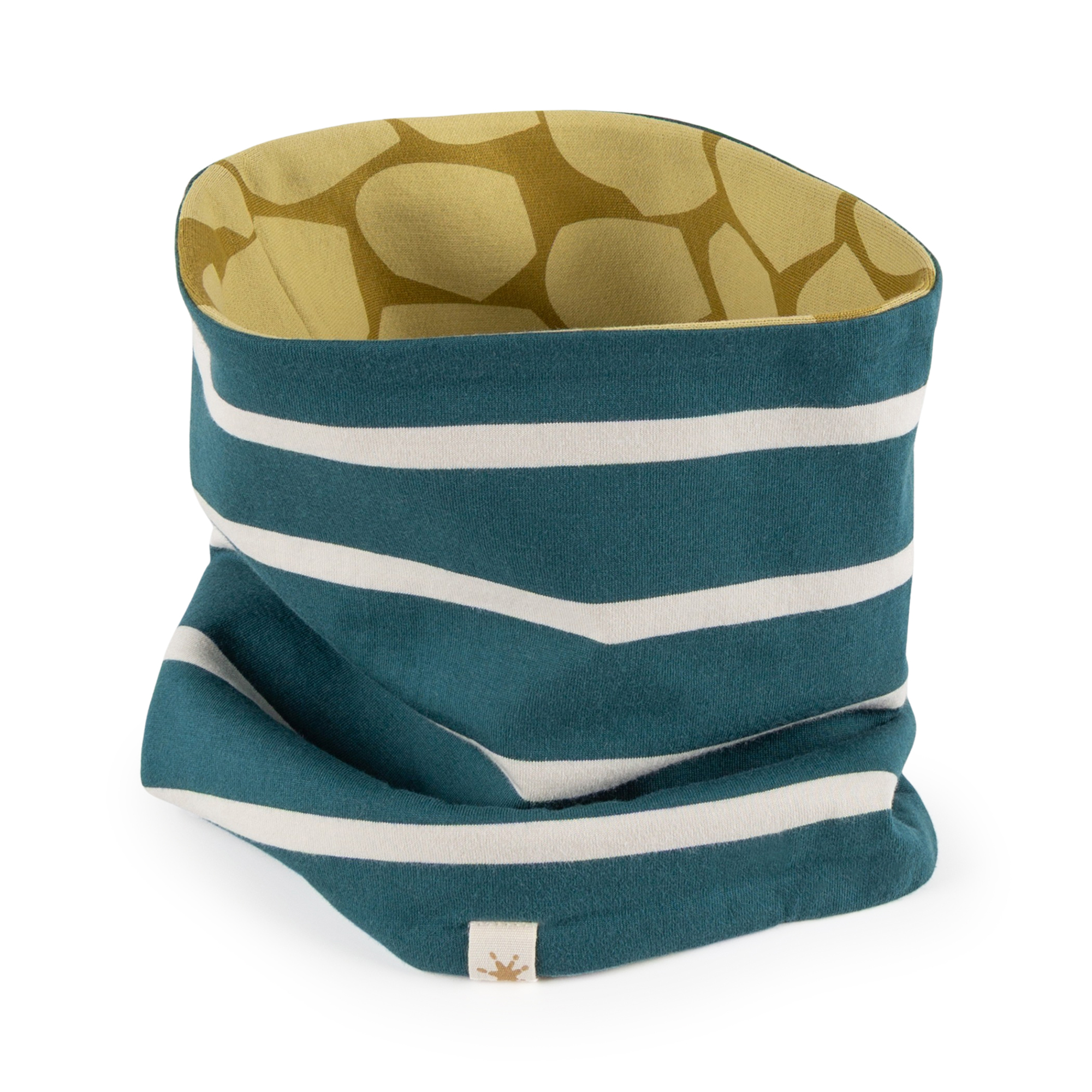 Kids' reversible neck gaiter loop scarf Dino Fun