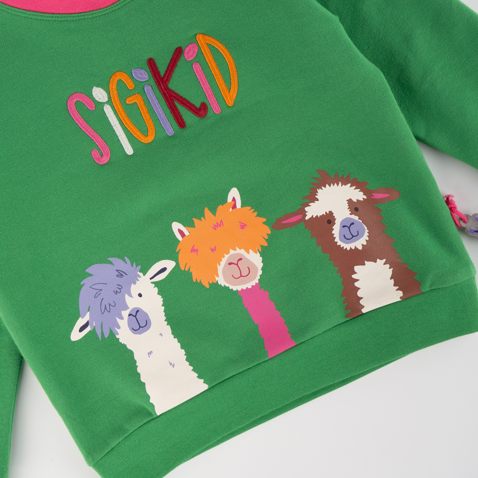 Cuddly soft children's sweatshirt Crazy Llamas