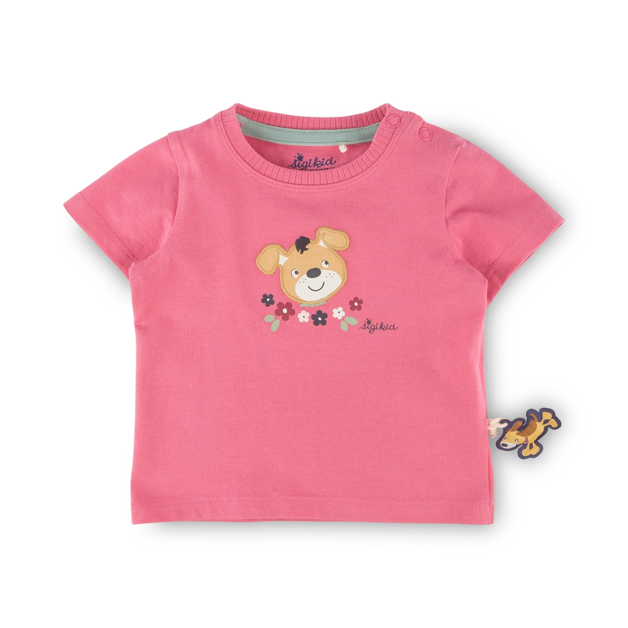 Baby T-Shirt rosa, Hündchen Funny Dog Baby T-Shirt rosa, Hündchen Funny Dog