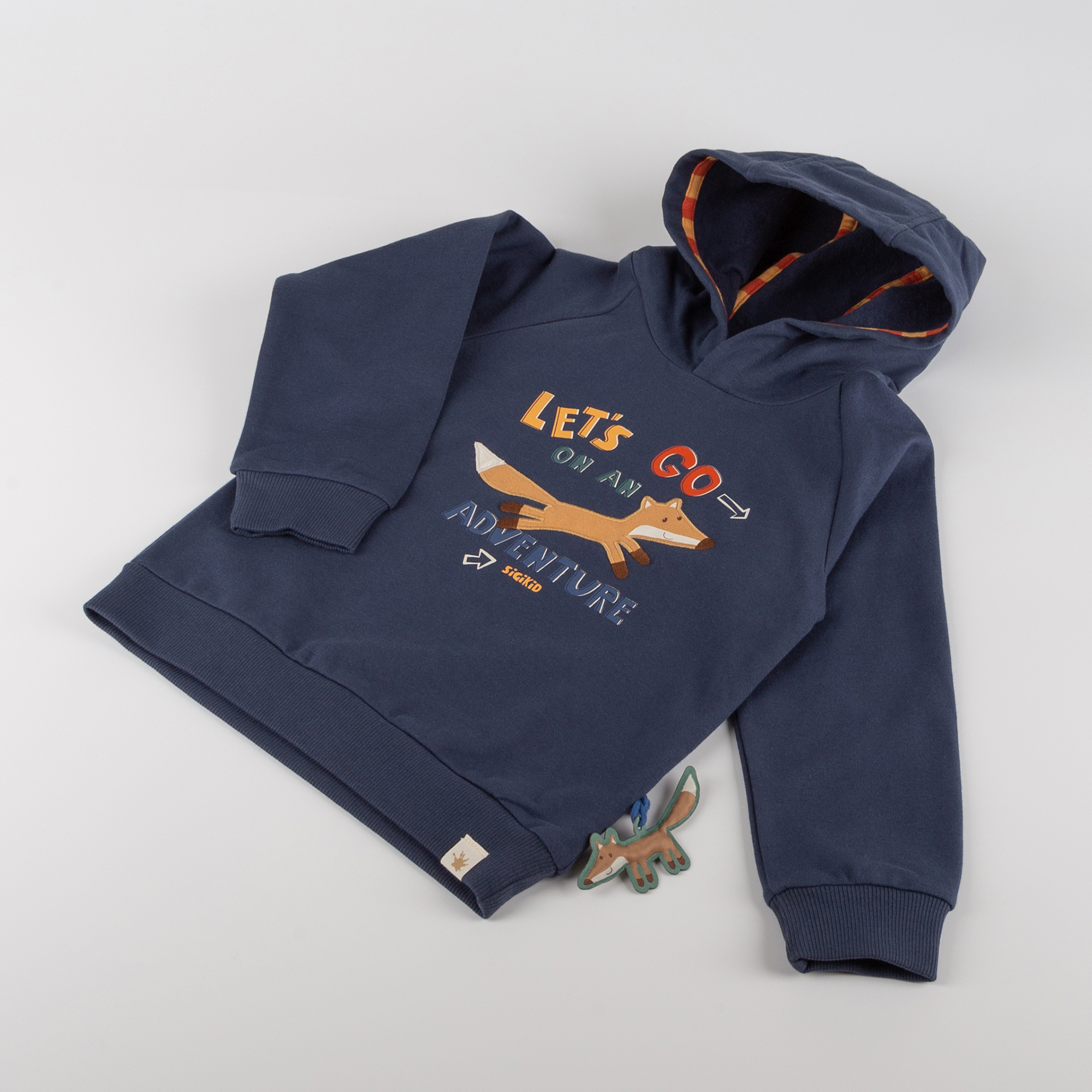 Kinder Sweatshirt mit Kapuze Wild Fox, dunkelblau