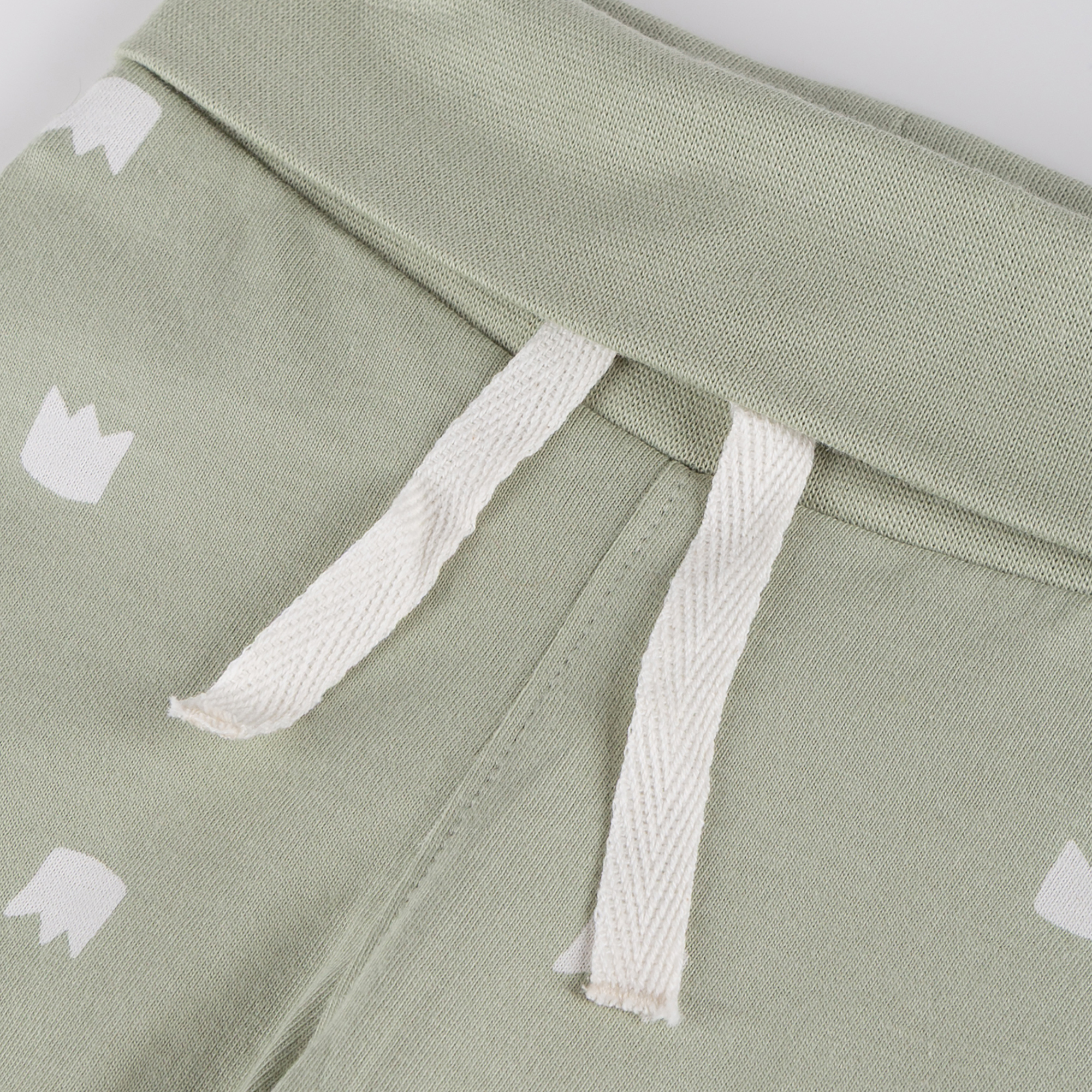 Newborn baby leggings, green