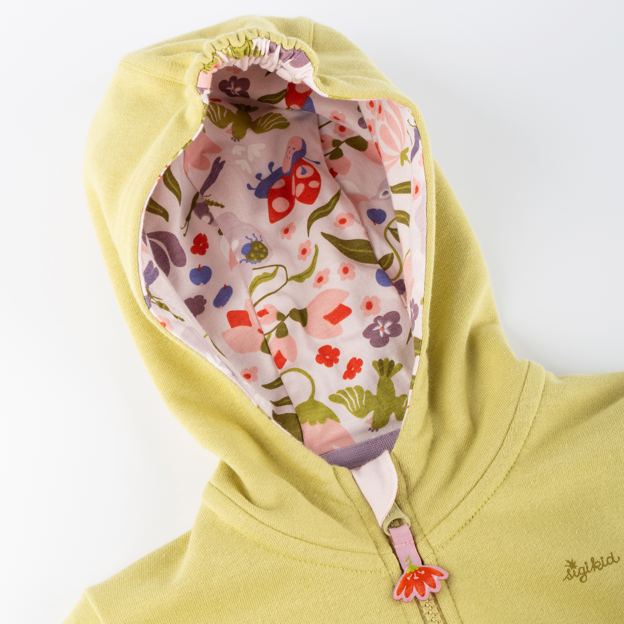 Hooded children's sweat jacket, Happy Ladybug