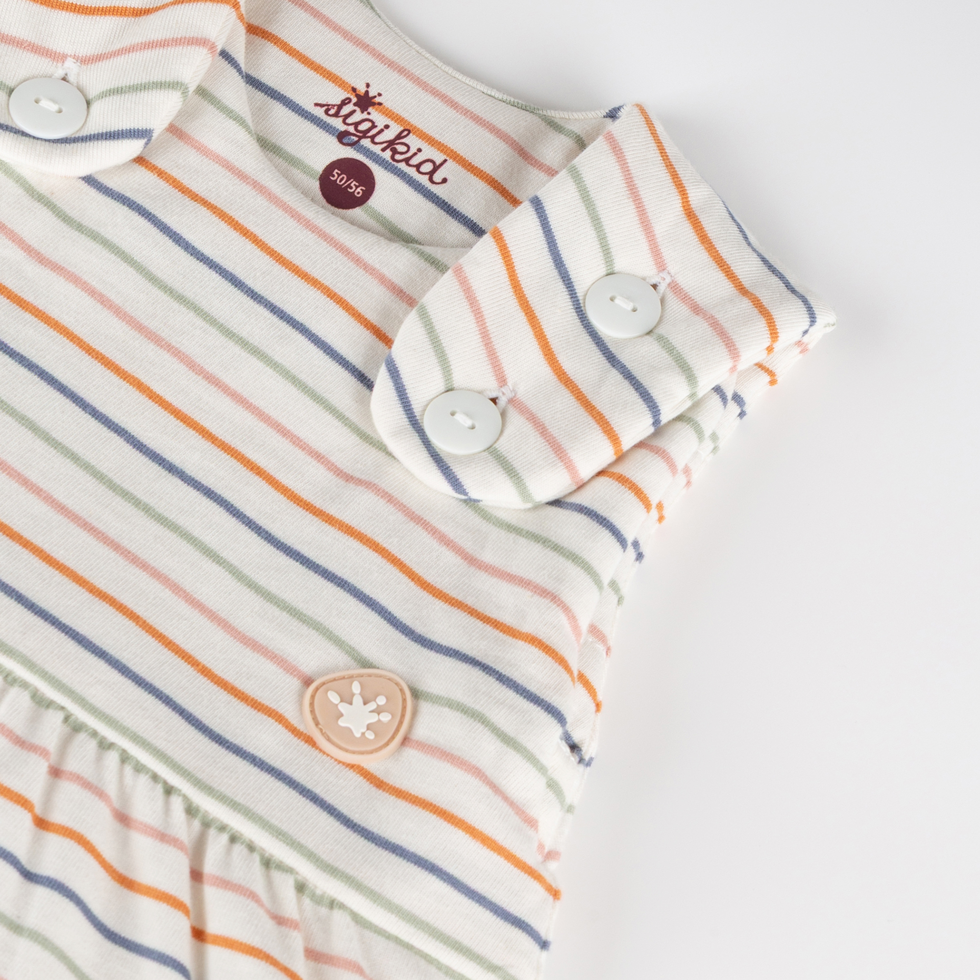 Newborn baby padded sleeping bag, striped