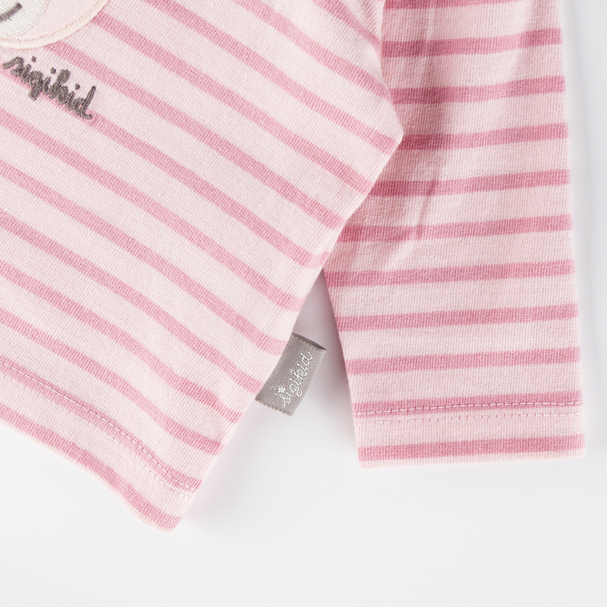Baby Langarm Ringelshirt Krönchen Bär, rosa Baby Langarm Ringelshirt Krönchen Bär, rosa