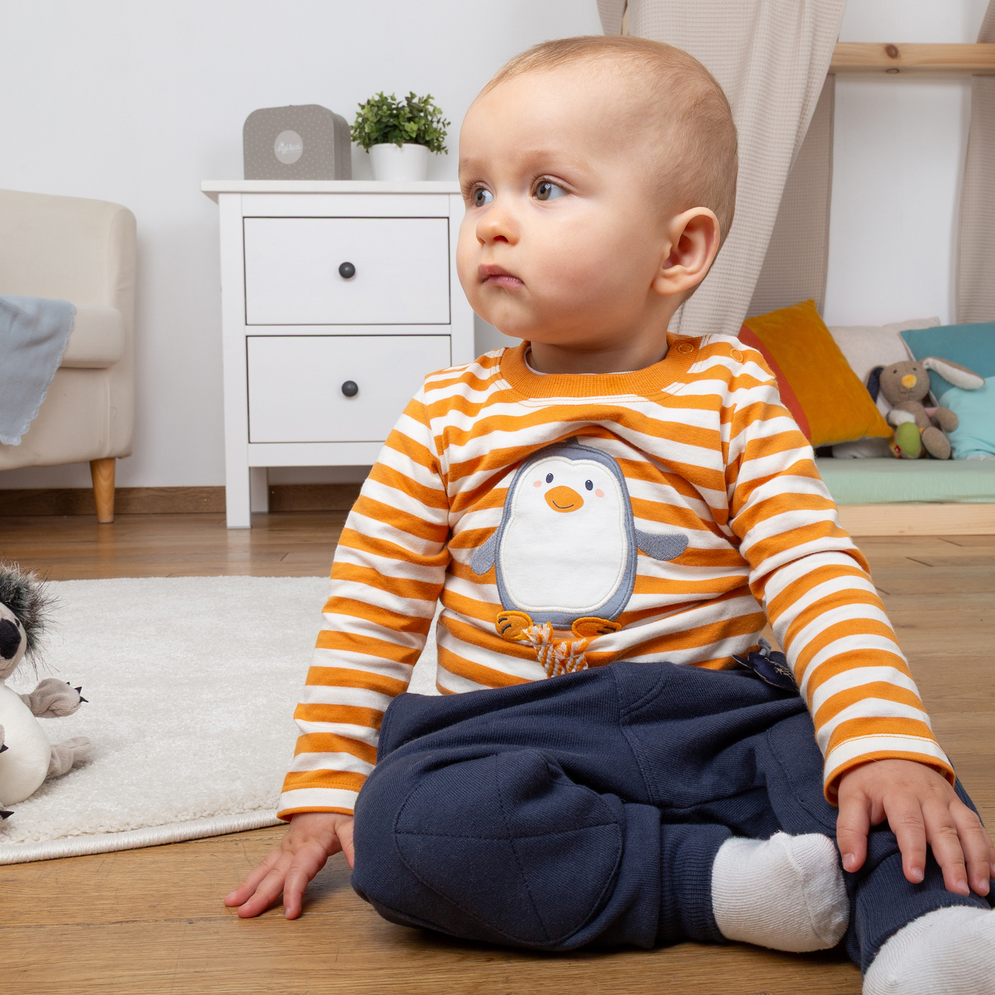 Baby long sleeve Tee Polar Friends, striped