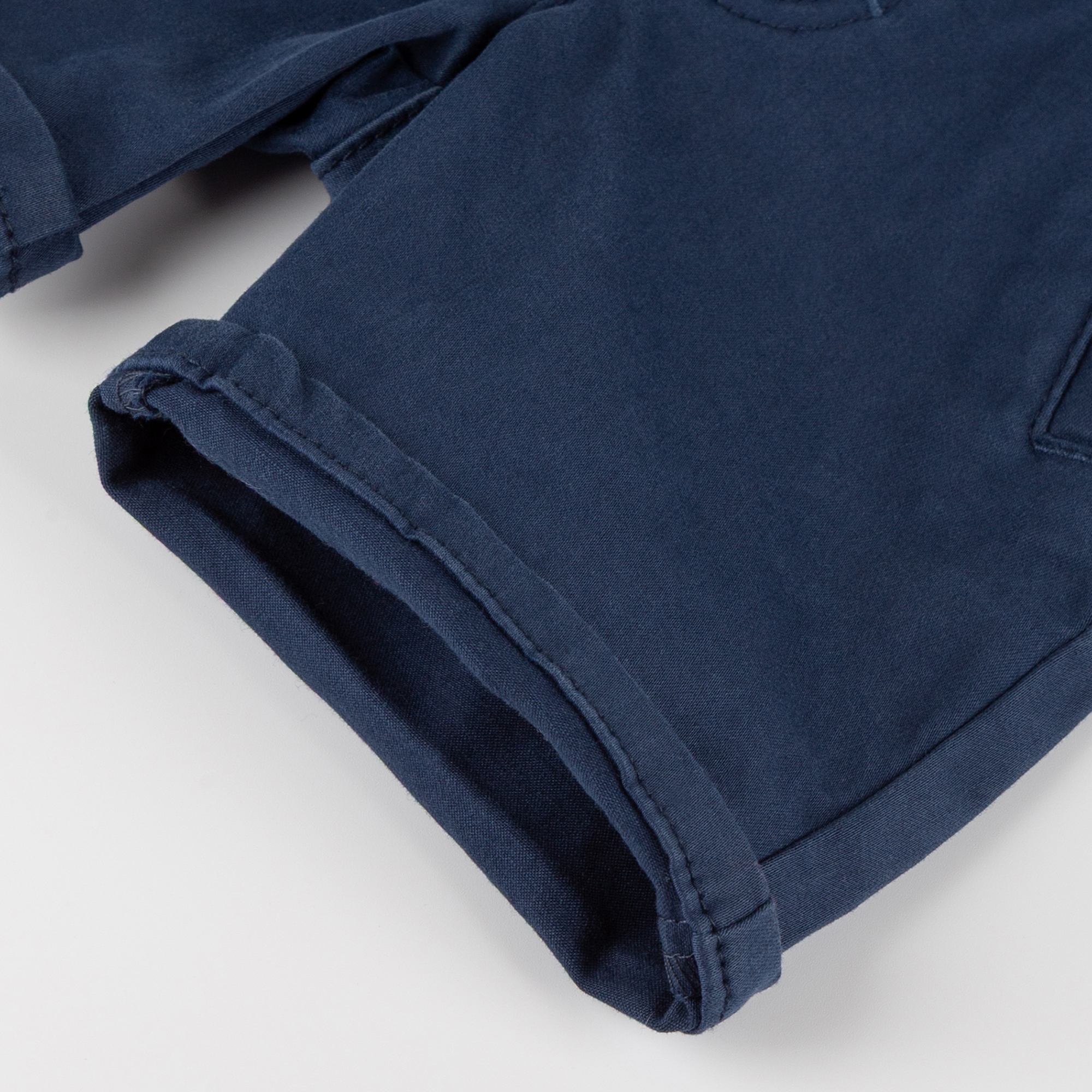 Baby Gabardine Bermuda Tiger & Löwe, dunkelblau