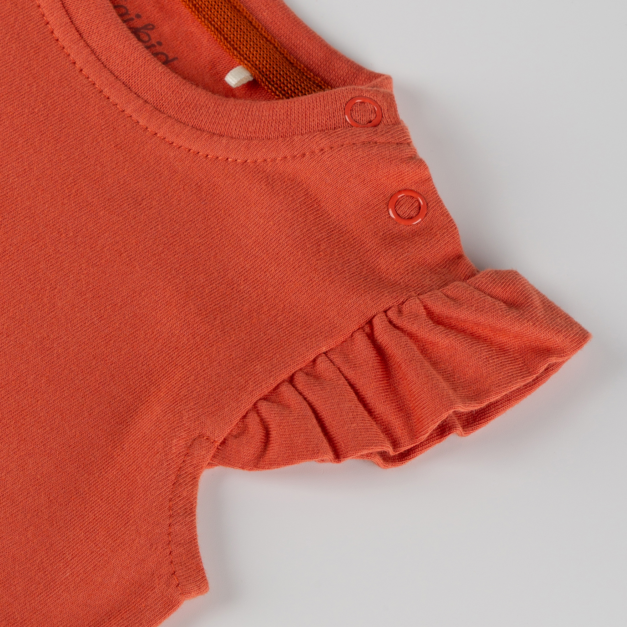 Sleeveless shoulder frill baby top, Savanne