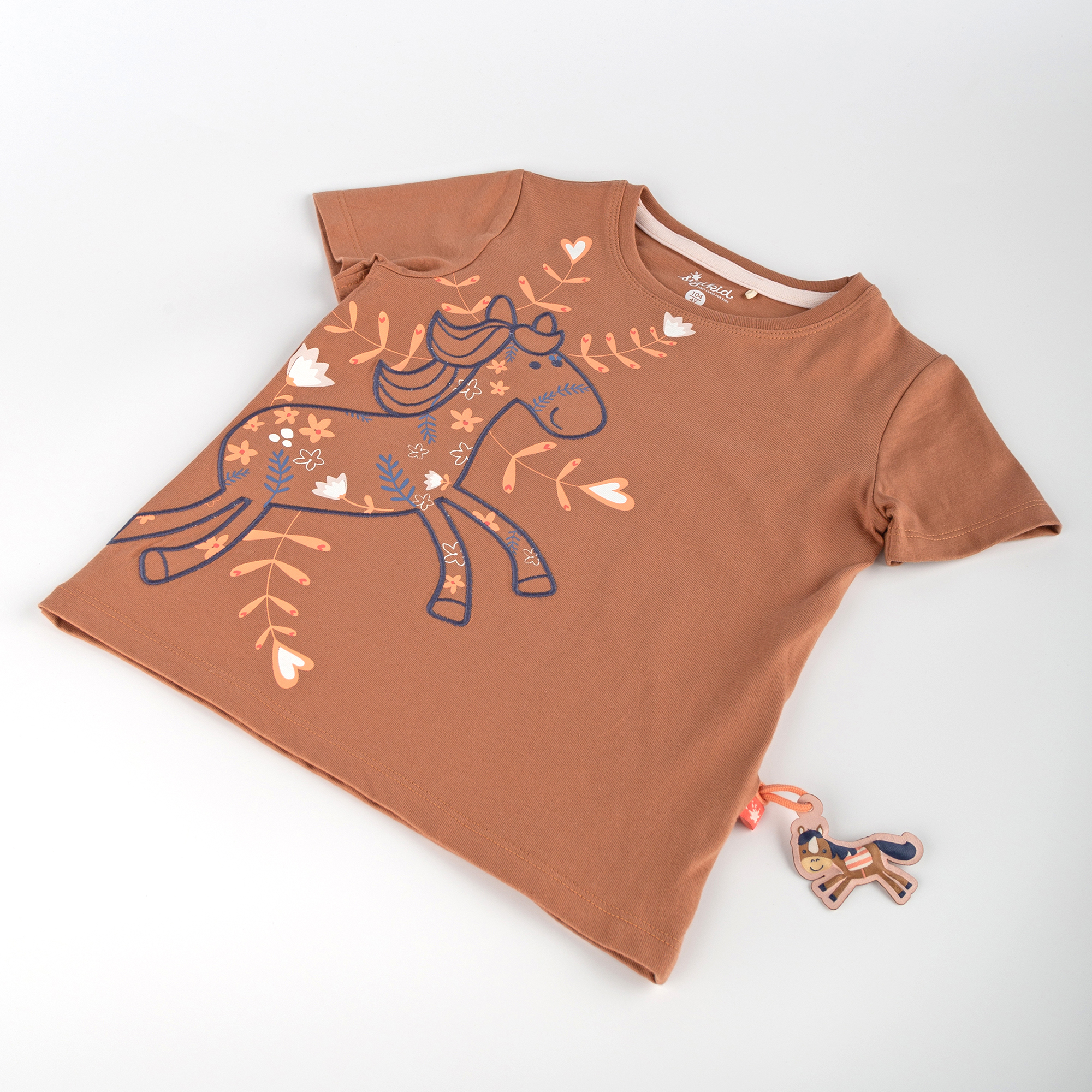 Children's T-shirt Funny Horse, sugar brown