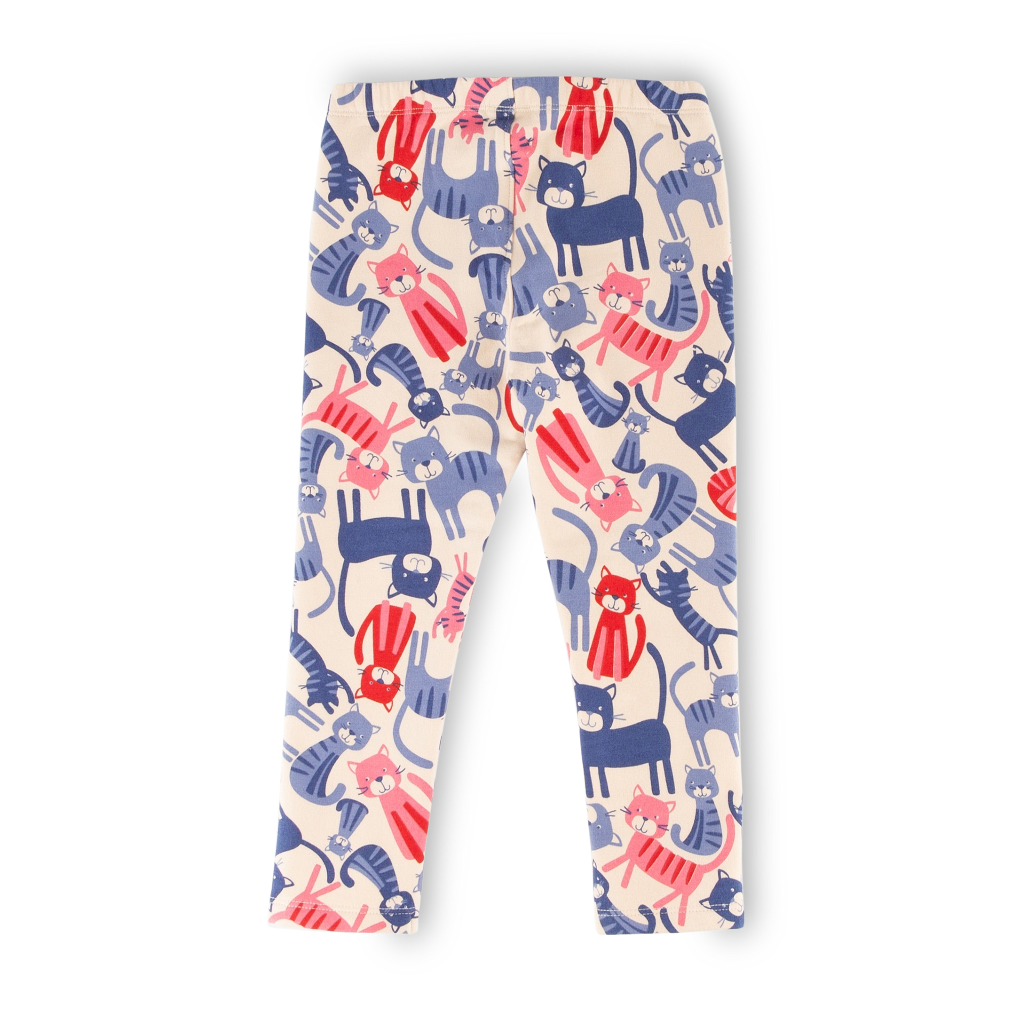 Kinder Sweat Leggings, bunter Katzenprint