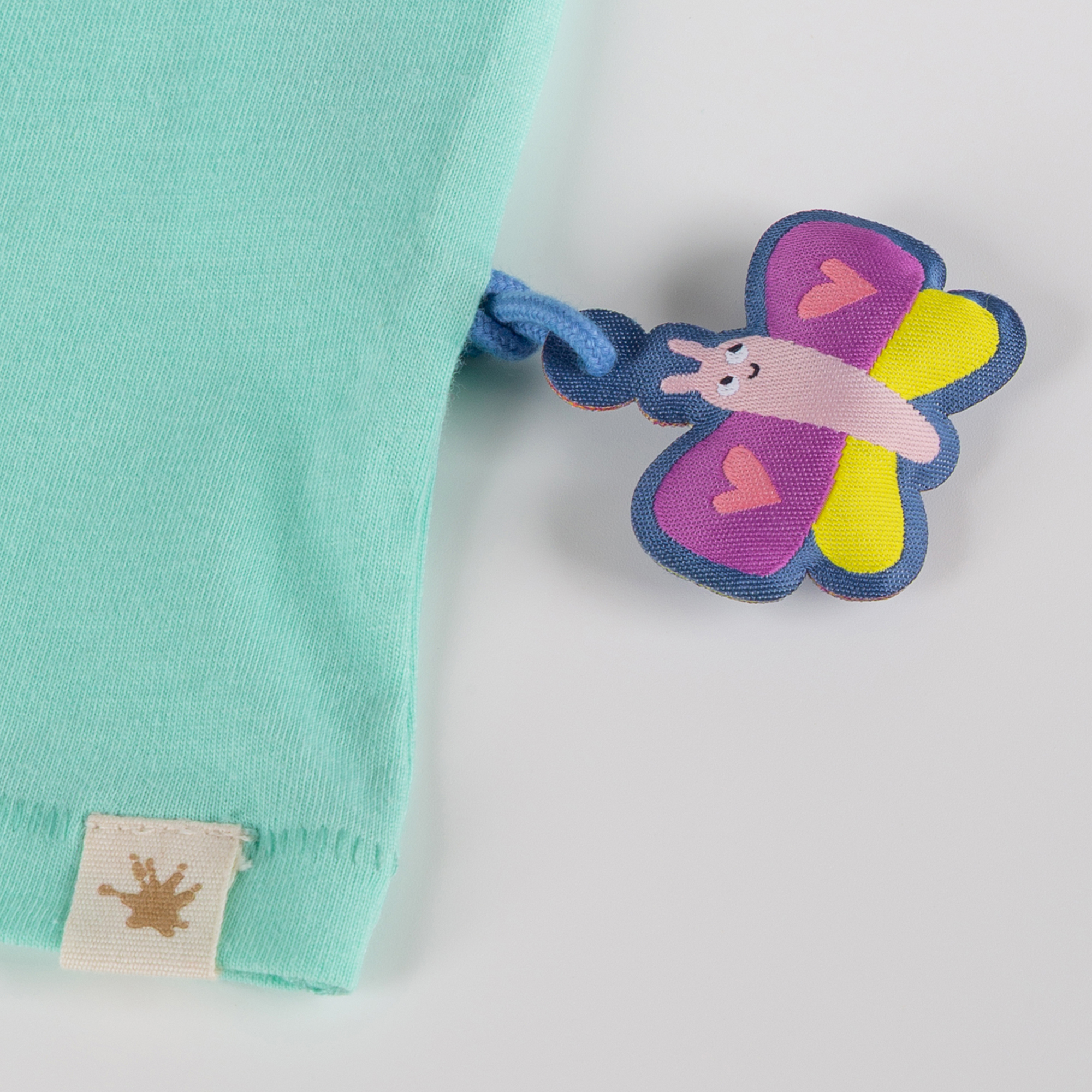 Baby T-Shirt Schmetterling, türkis, Summer Vibes
