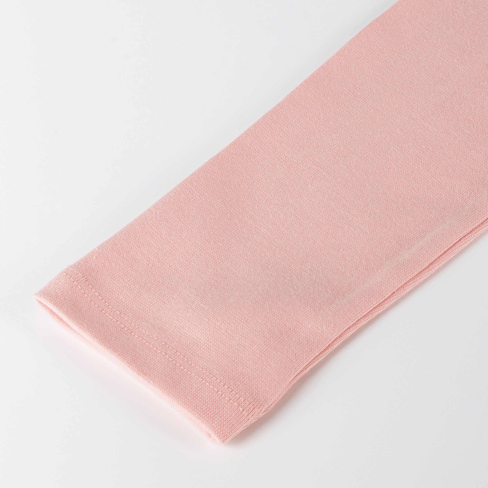 Children's rib knit leggings, pastel pink