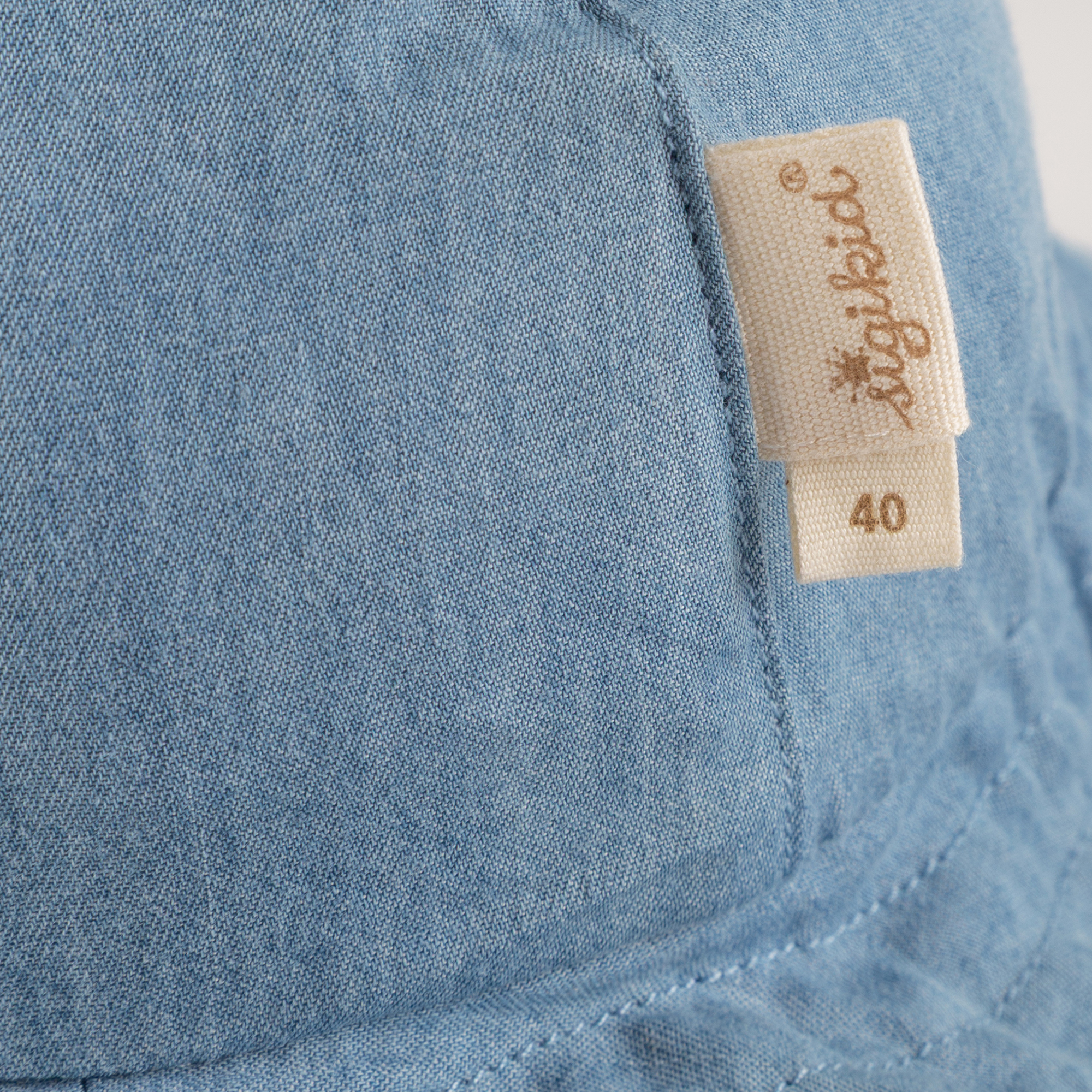 Brimmed baby sun hat with ties