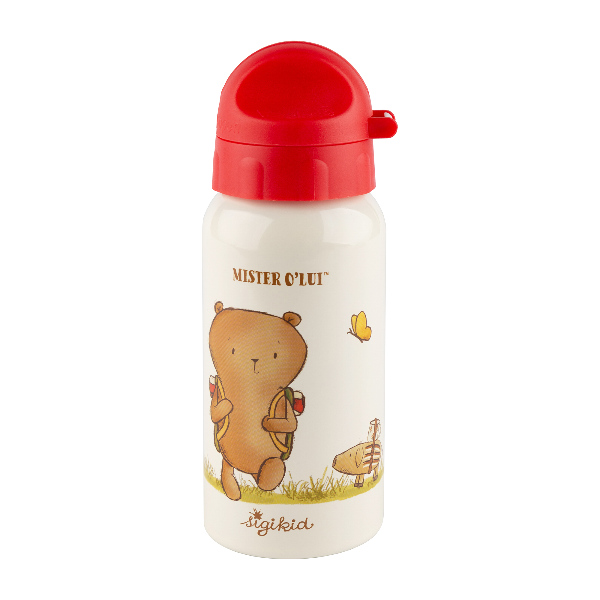 Children's drink bottle 400 ml Mister O'Lui, stainless steel Children's drink bottle 400 ml Mister O'Lui, stainless steel