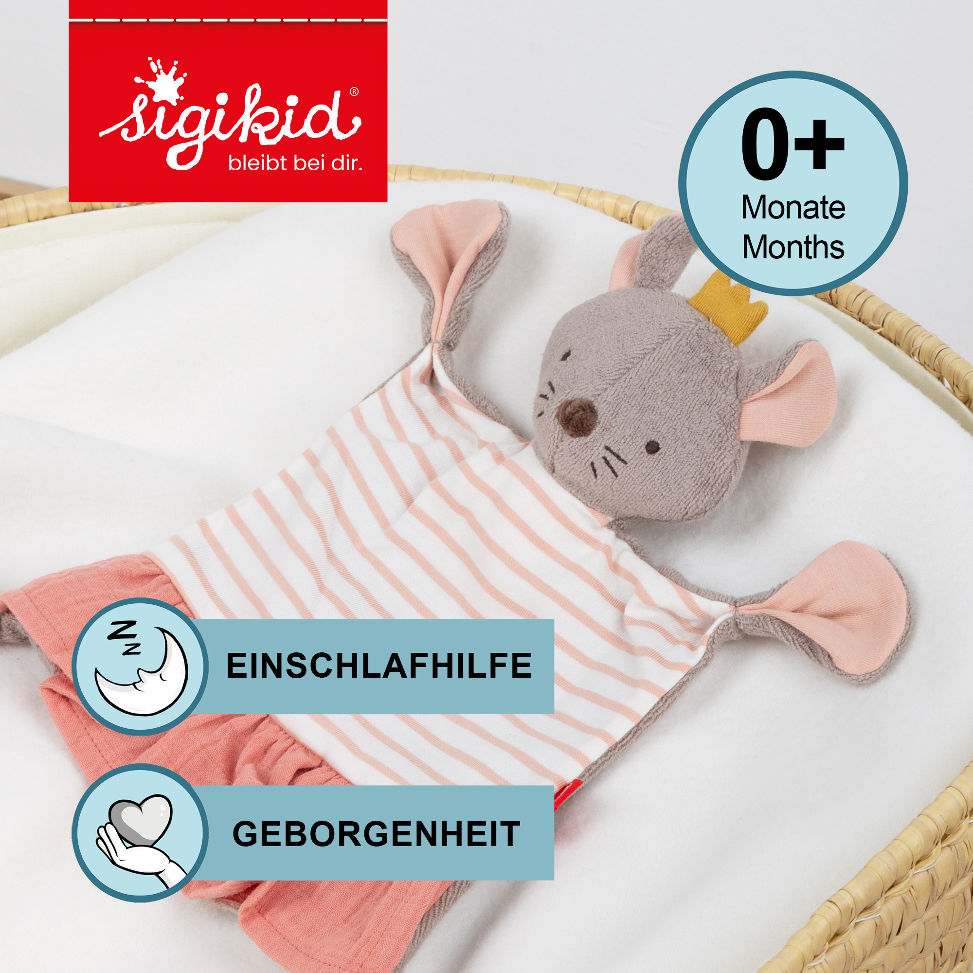 Baby comforter blanket mouse princess