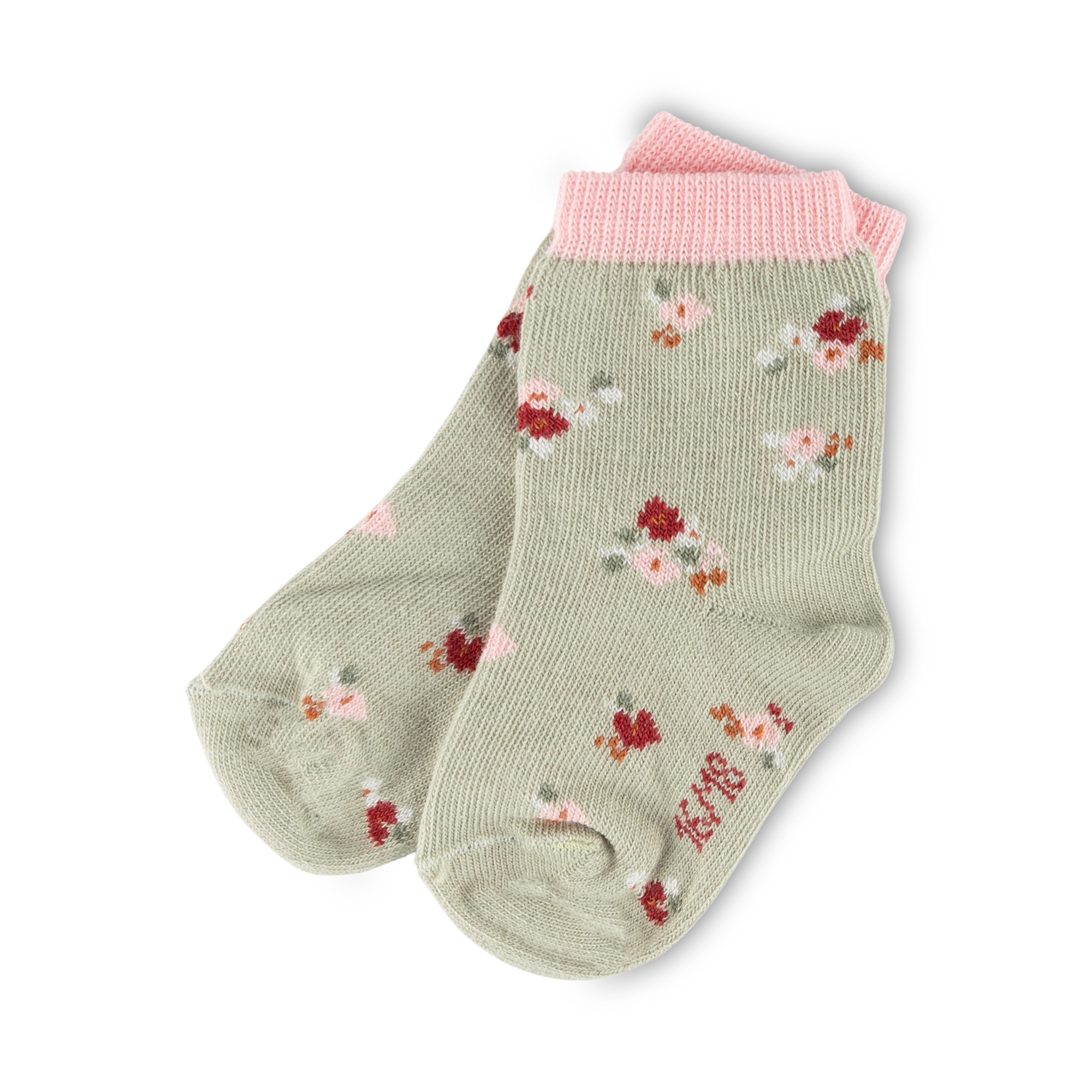 3 pair set baby socks, Pink Cockatoo