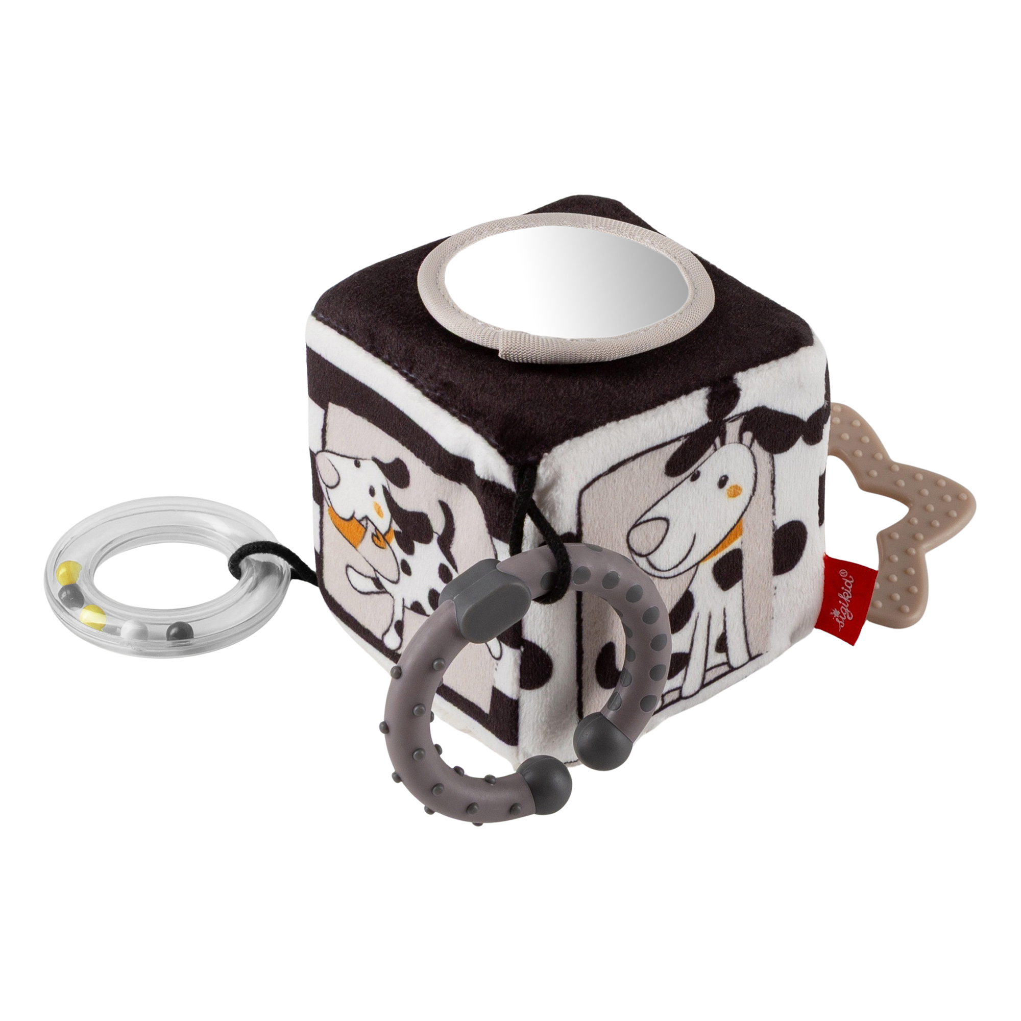 Baby activity soft toy dice Dalmatian dog Dotson