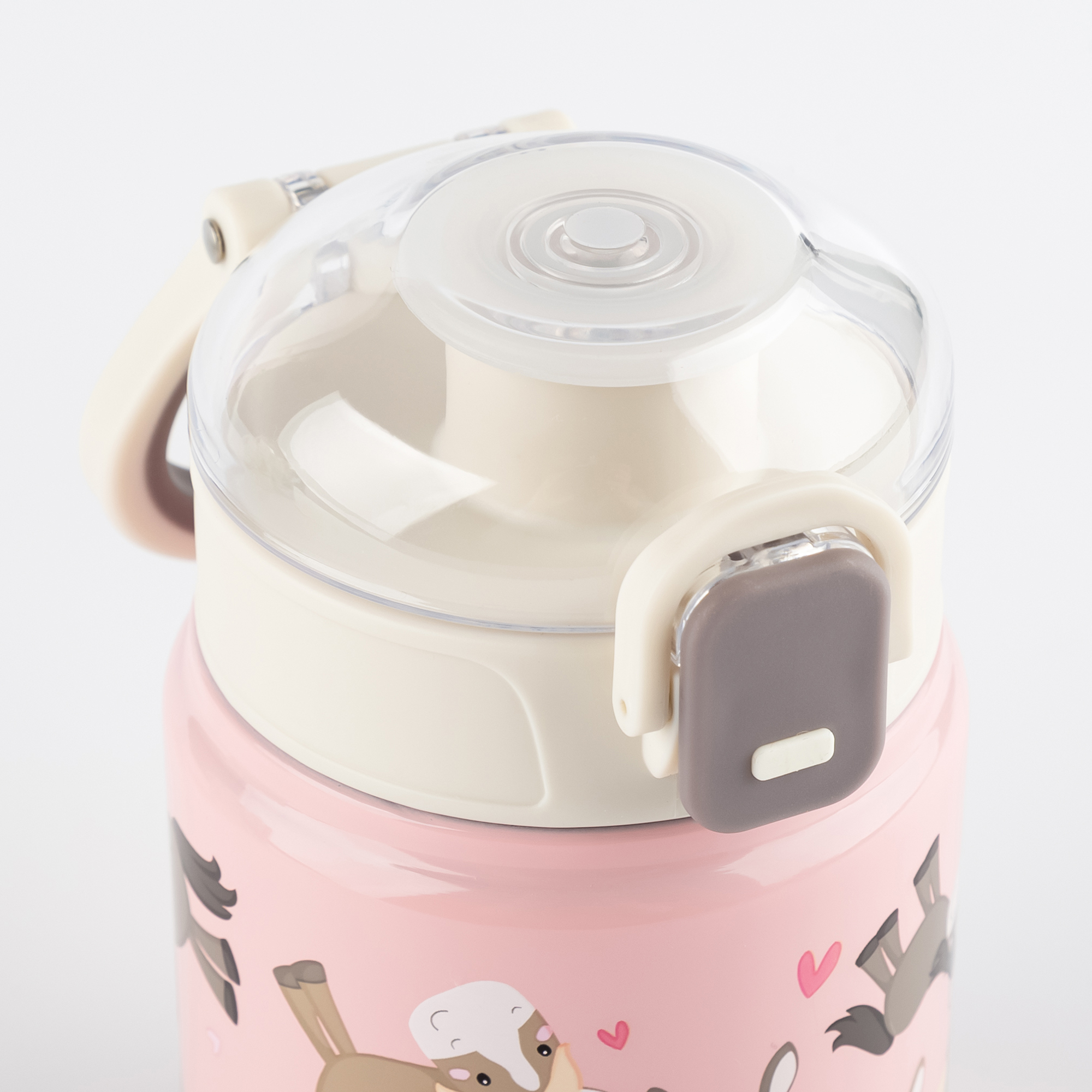 Children's stainless steel bottle 400 ml & lunch box pony