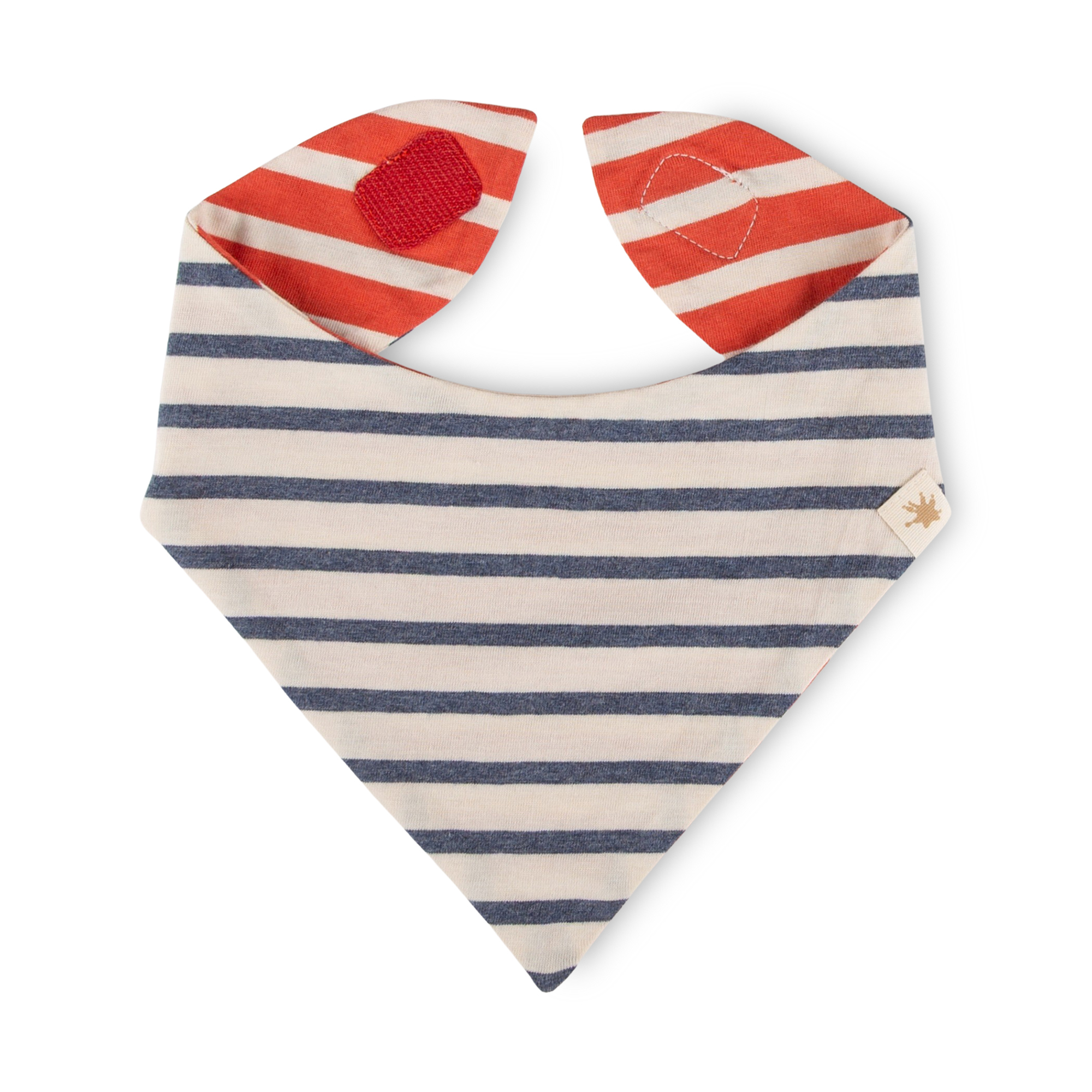 Baby Ringel Wendehalstuch, rot und blau