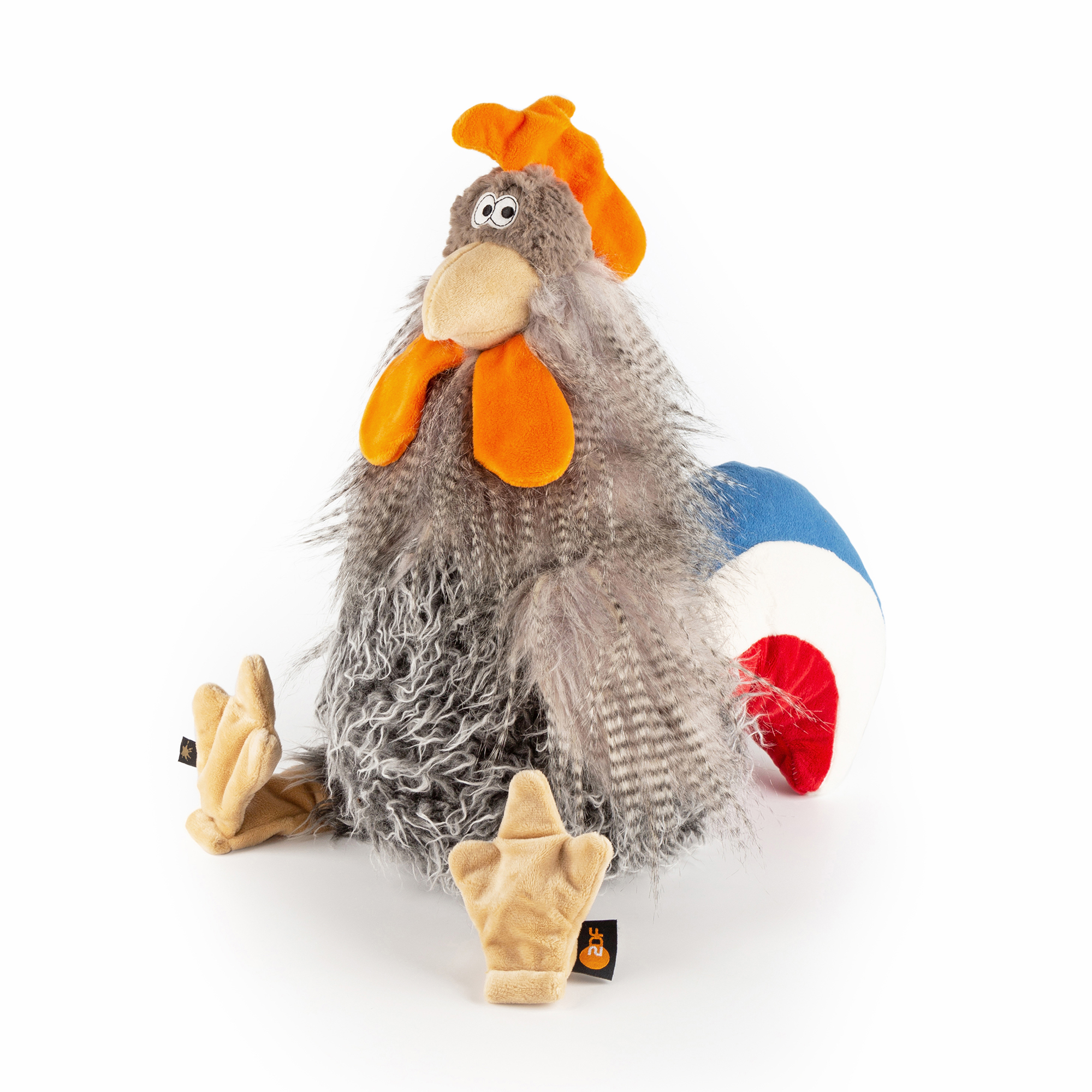 Plush rooster for TV, ZDF olympic broadcast studio Paris - preorder: delivery date before Easter 2025