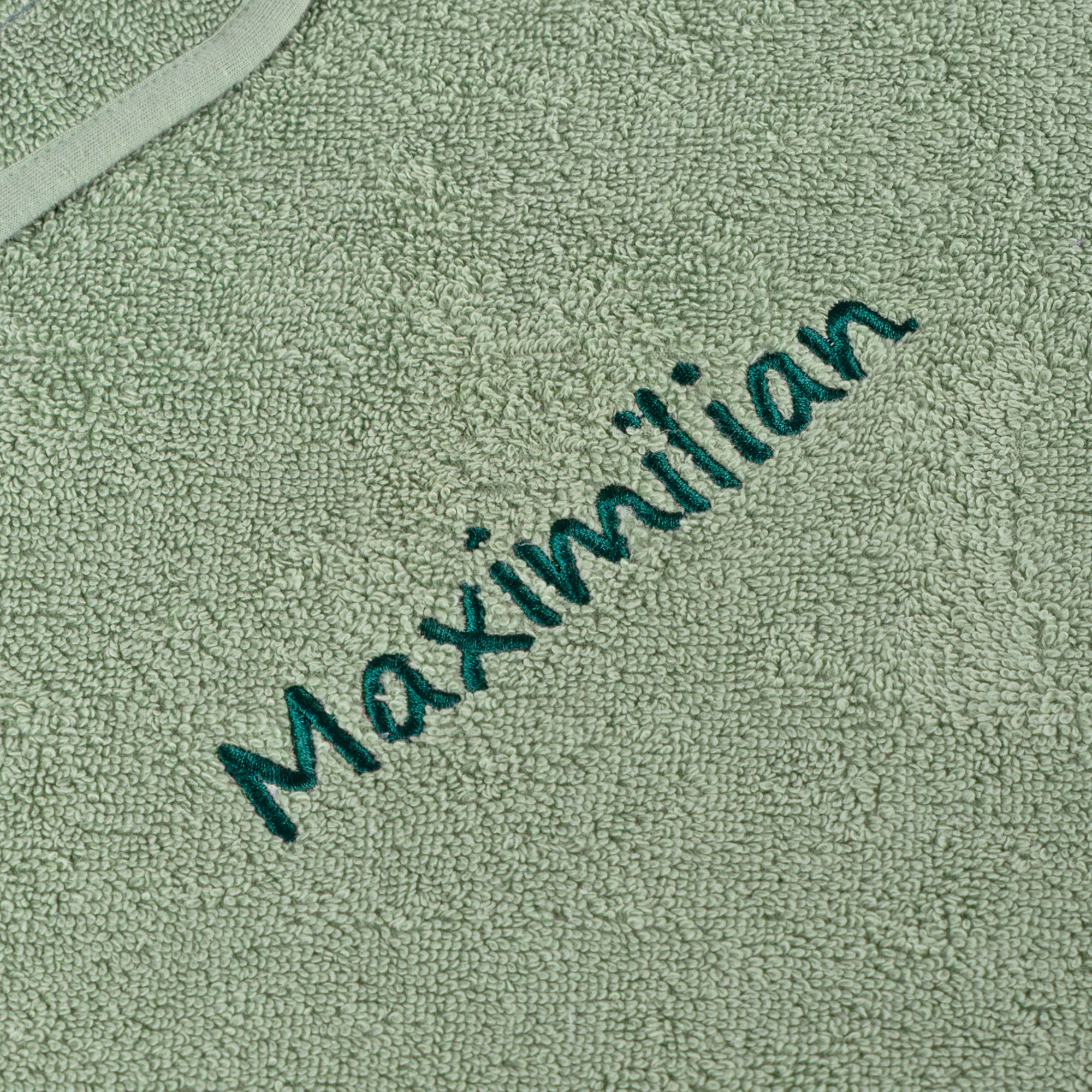 Children's bath towel dino hood, personalised