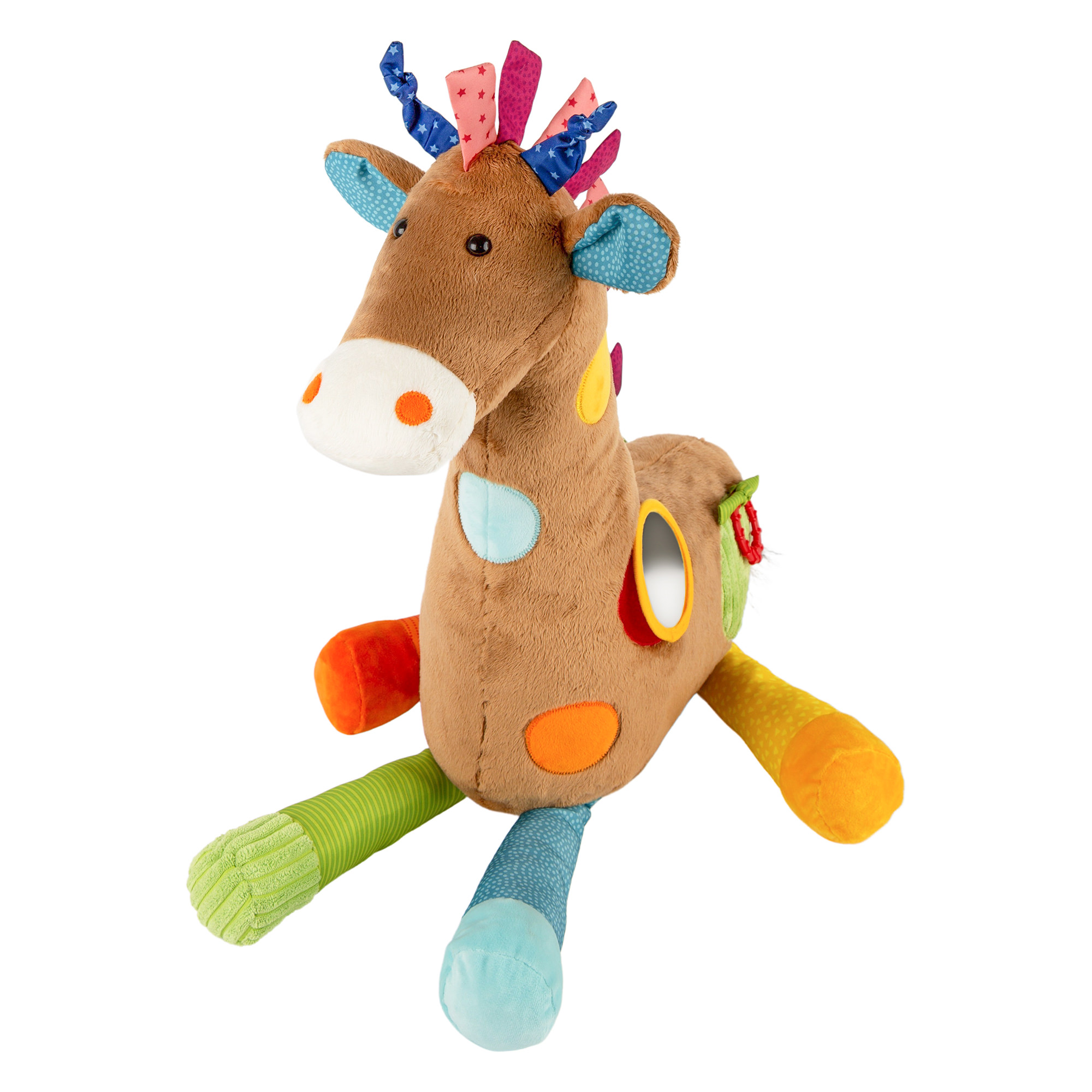 XXL plush giraffe baby activity toy, PlayQ