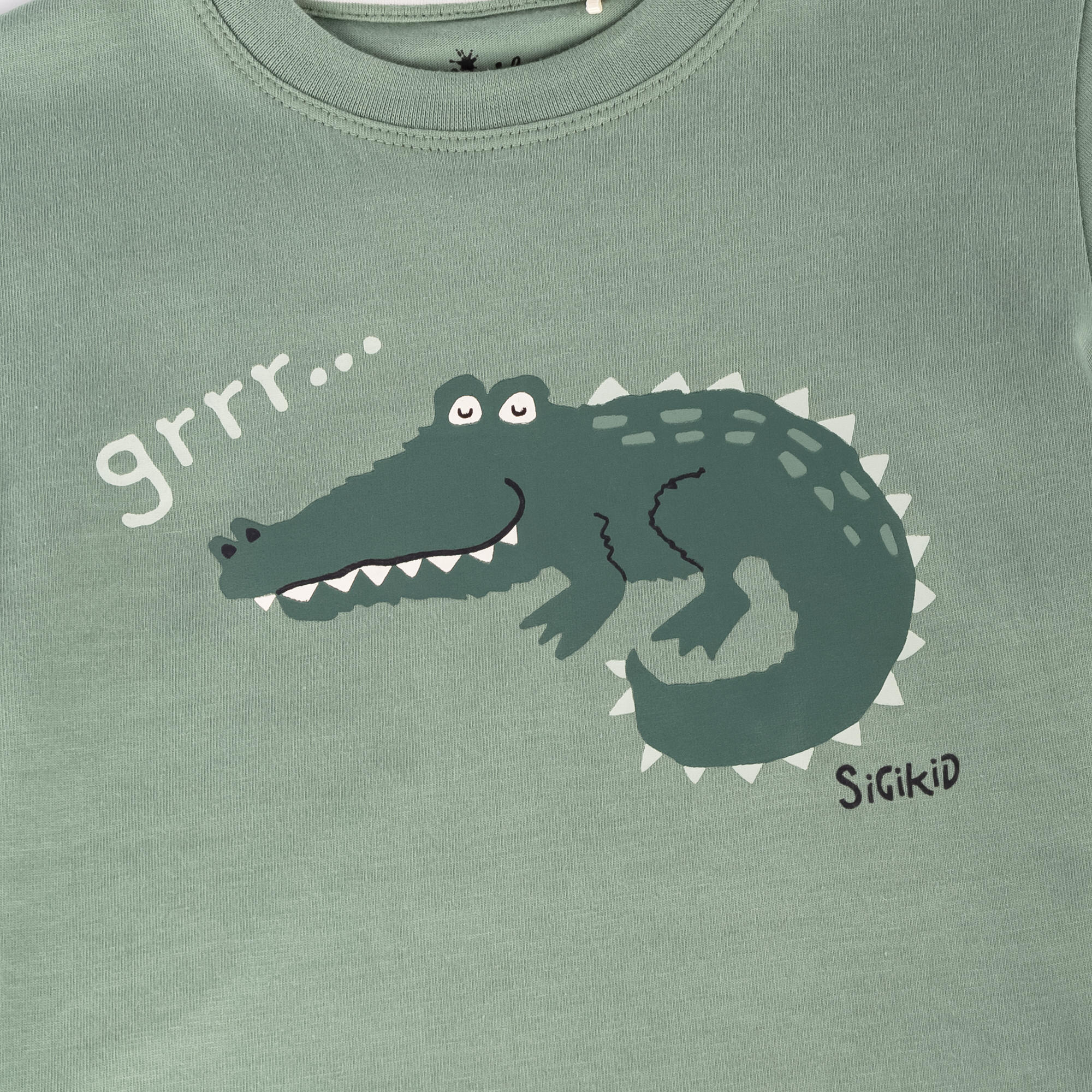 Children's shorty pyjamas sleepy crocodile