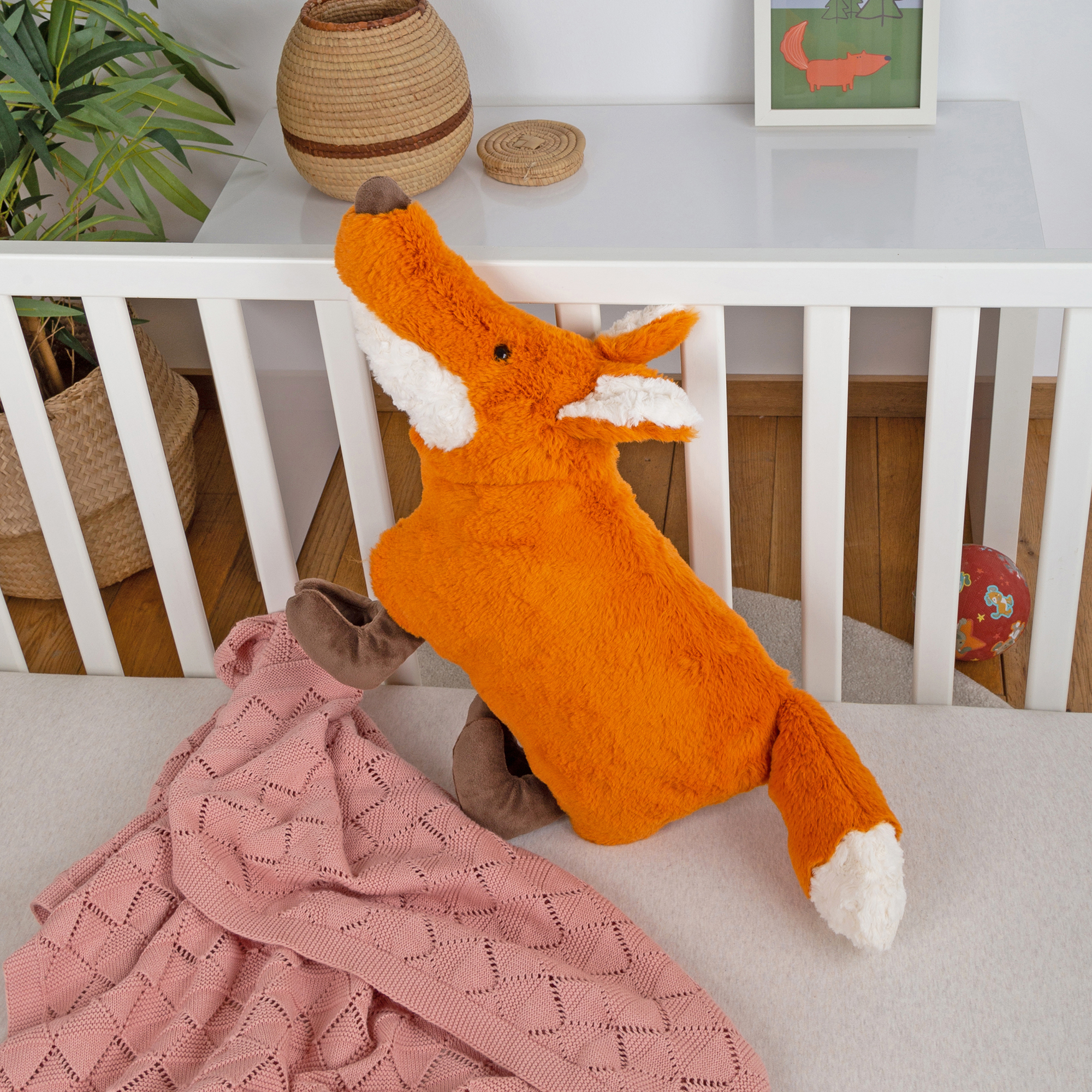 Plush pillow fox